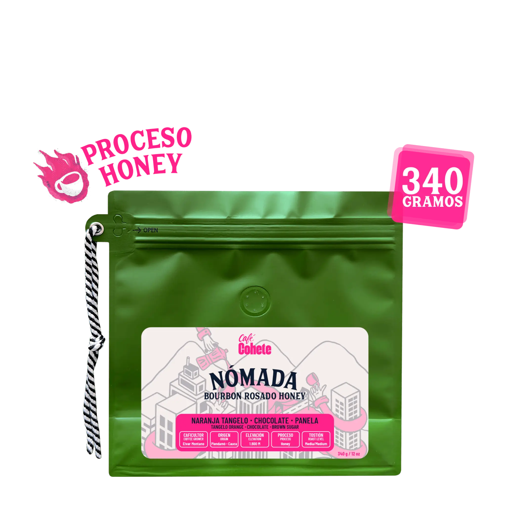 Café Especial Bourbon Rosado Honey 340 g