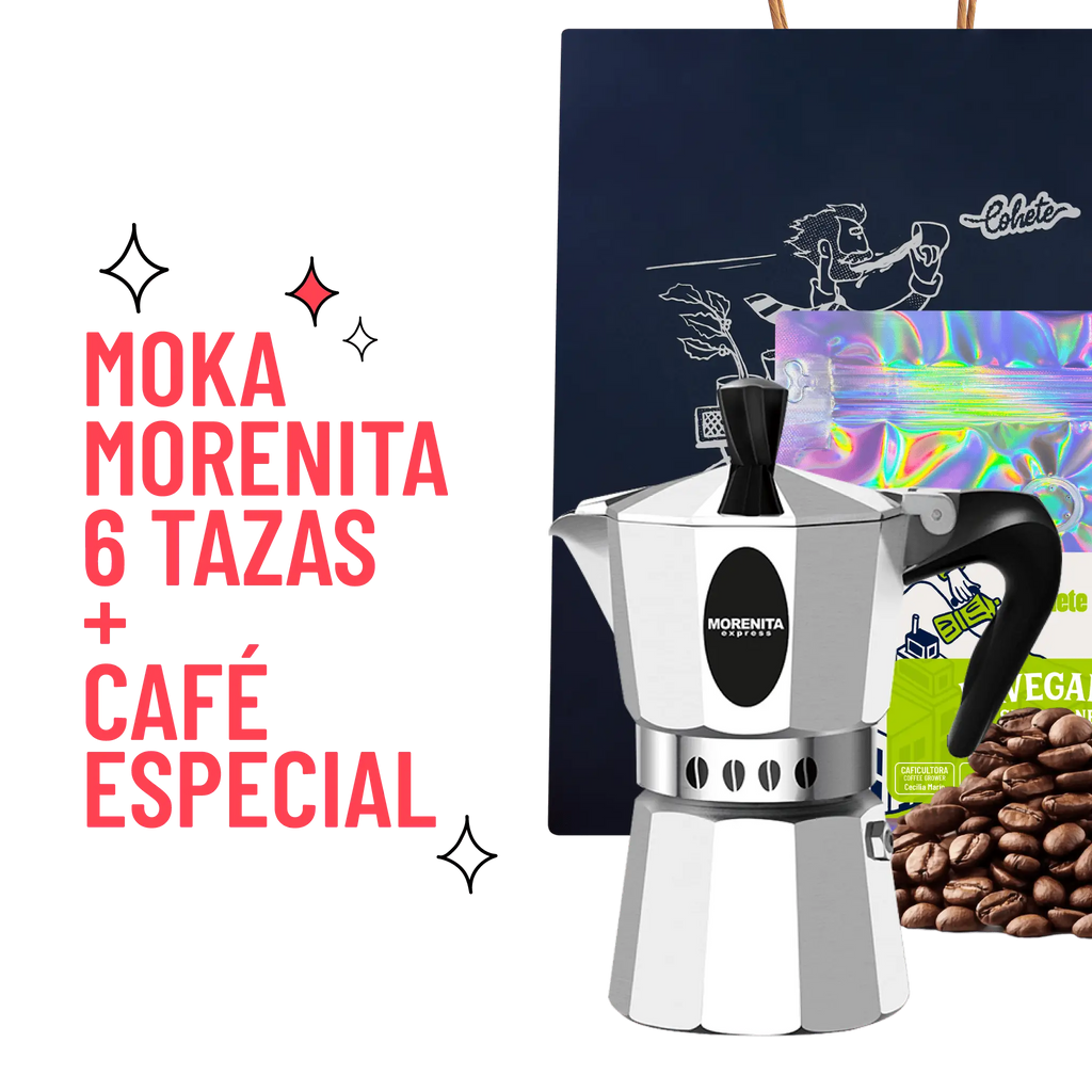 Kit Cafetero Moka Italiana Morenita Express By Bialetti