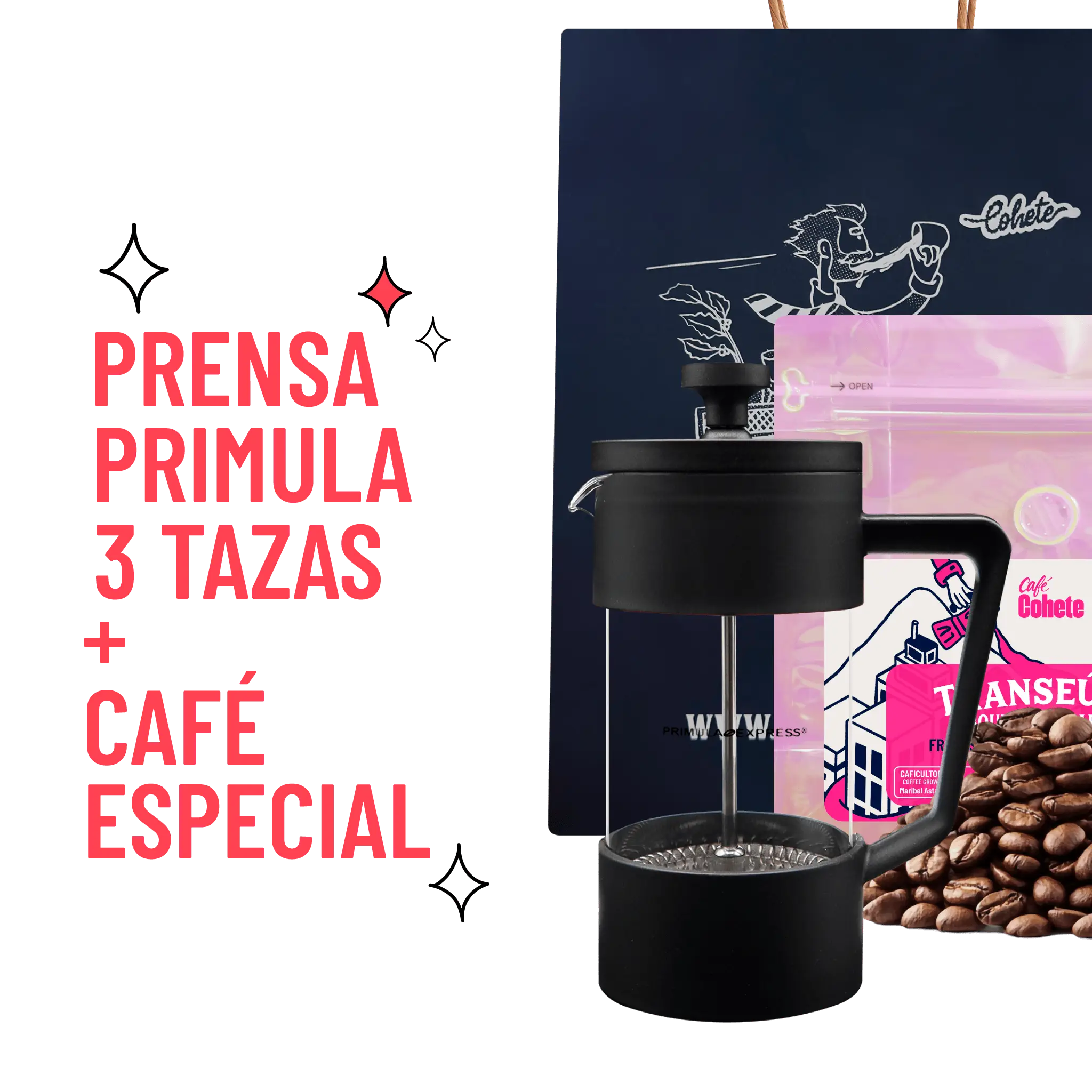 Kit Cafetero Prensa Primula Express