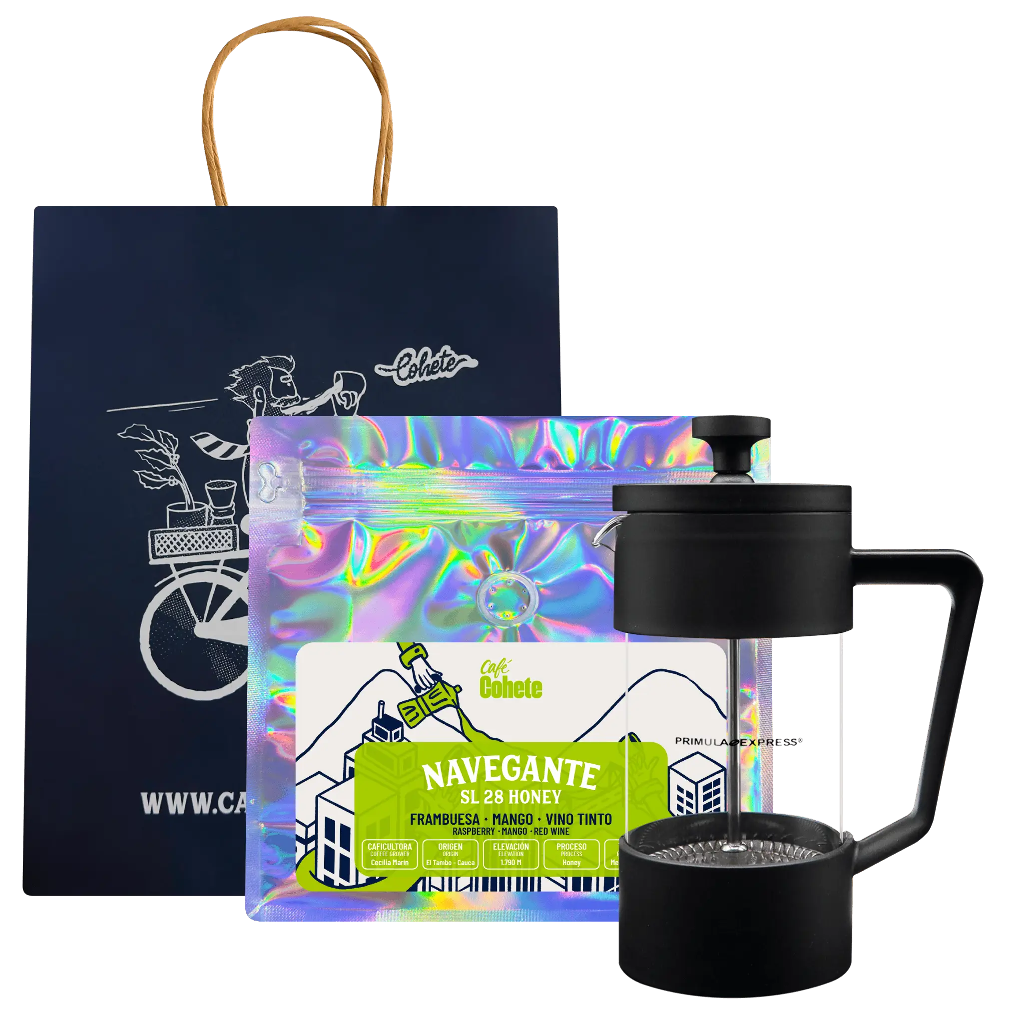Kit Cafetero Prensa Primula Express
