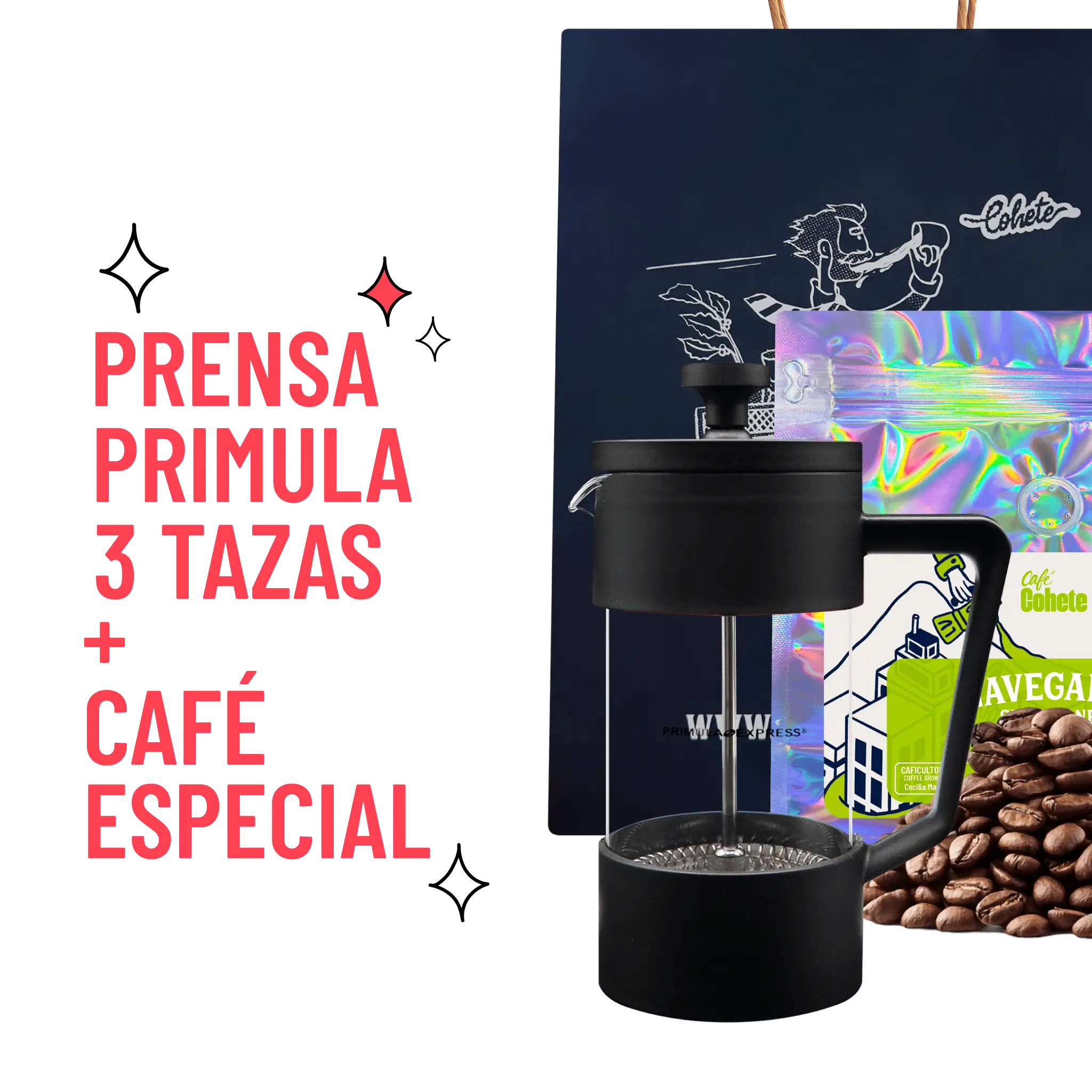 Kit Cafetero Prensa Primula Express
