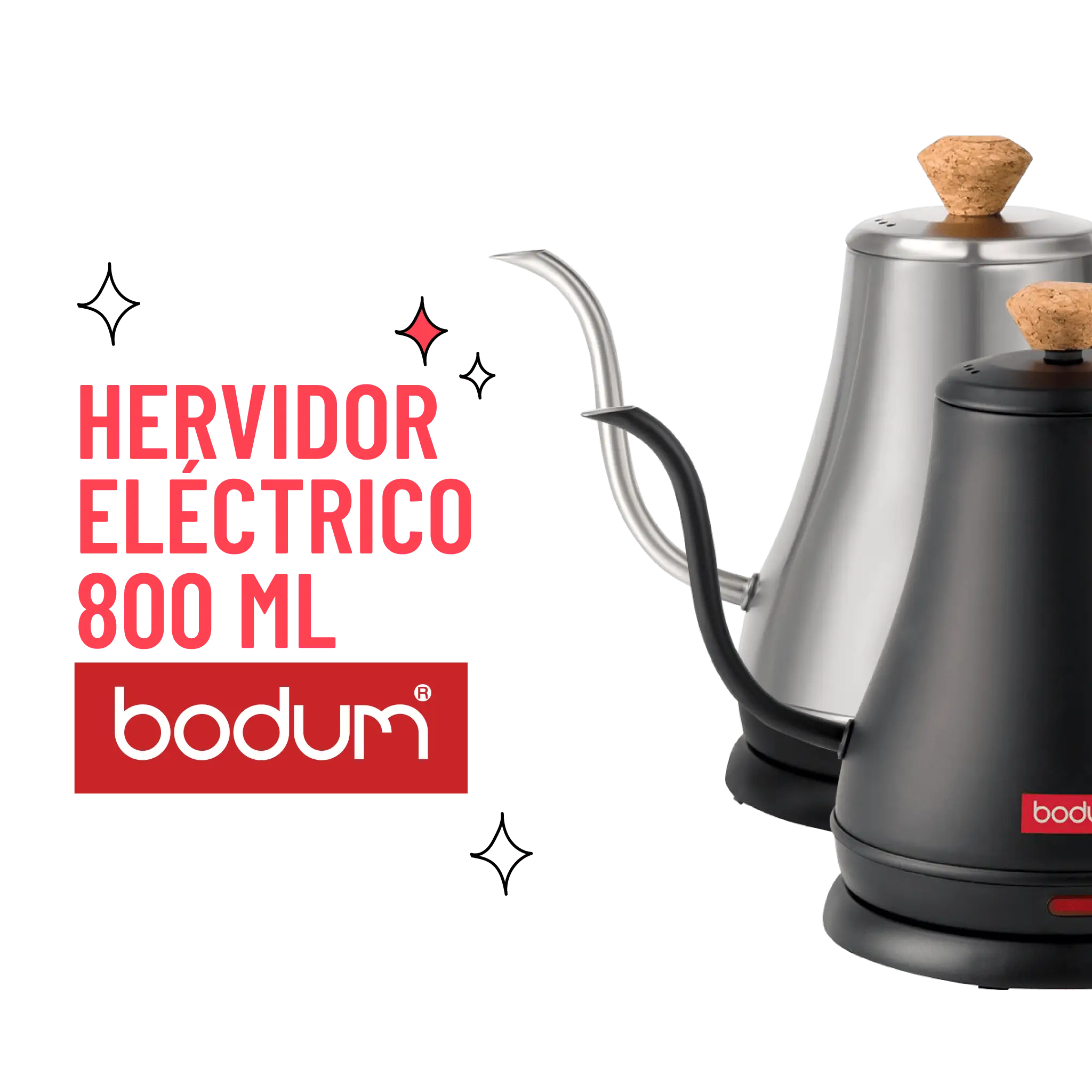 Hervidor Eléctrico Cuello De Ganso Bodum Melior