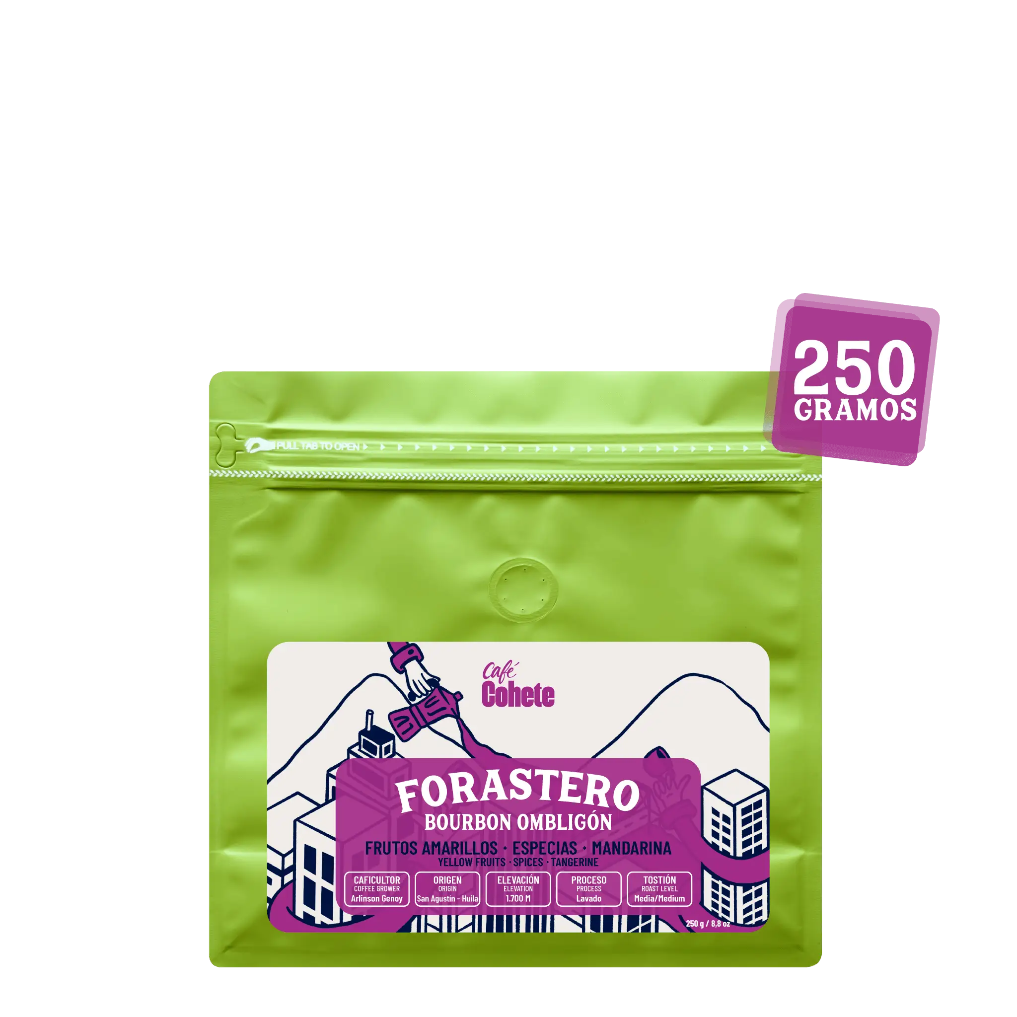 Café De Especialidad Forastero (Bourbon Ombligón) - 250 g