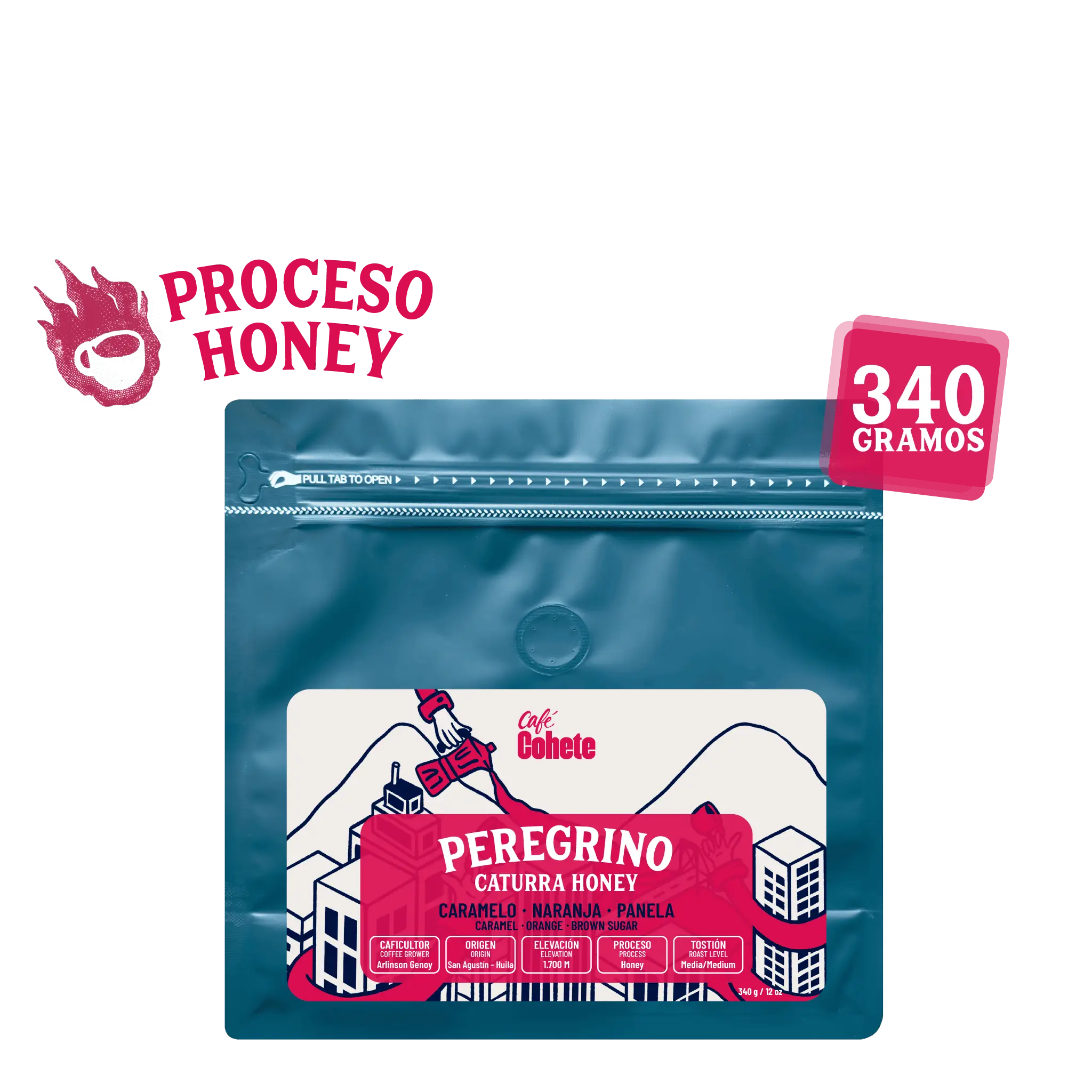 Café De Especialidad Peregrino (Caturra Honey) - 340 g