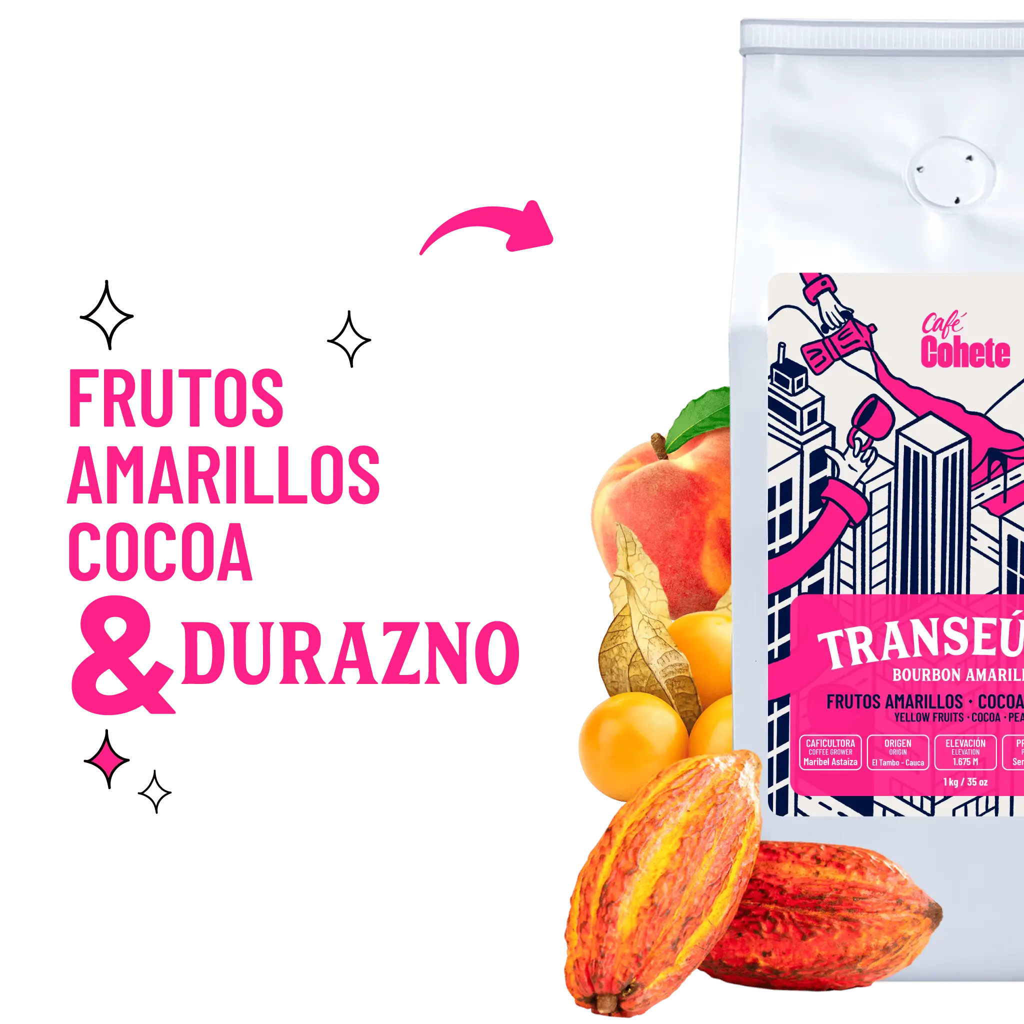 Café De Especialidad Transeúnte (Bourbon Amarillo) - 1 Kg