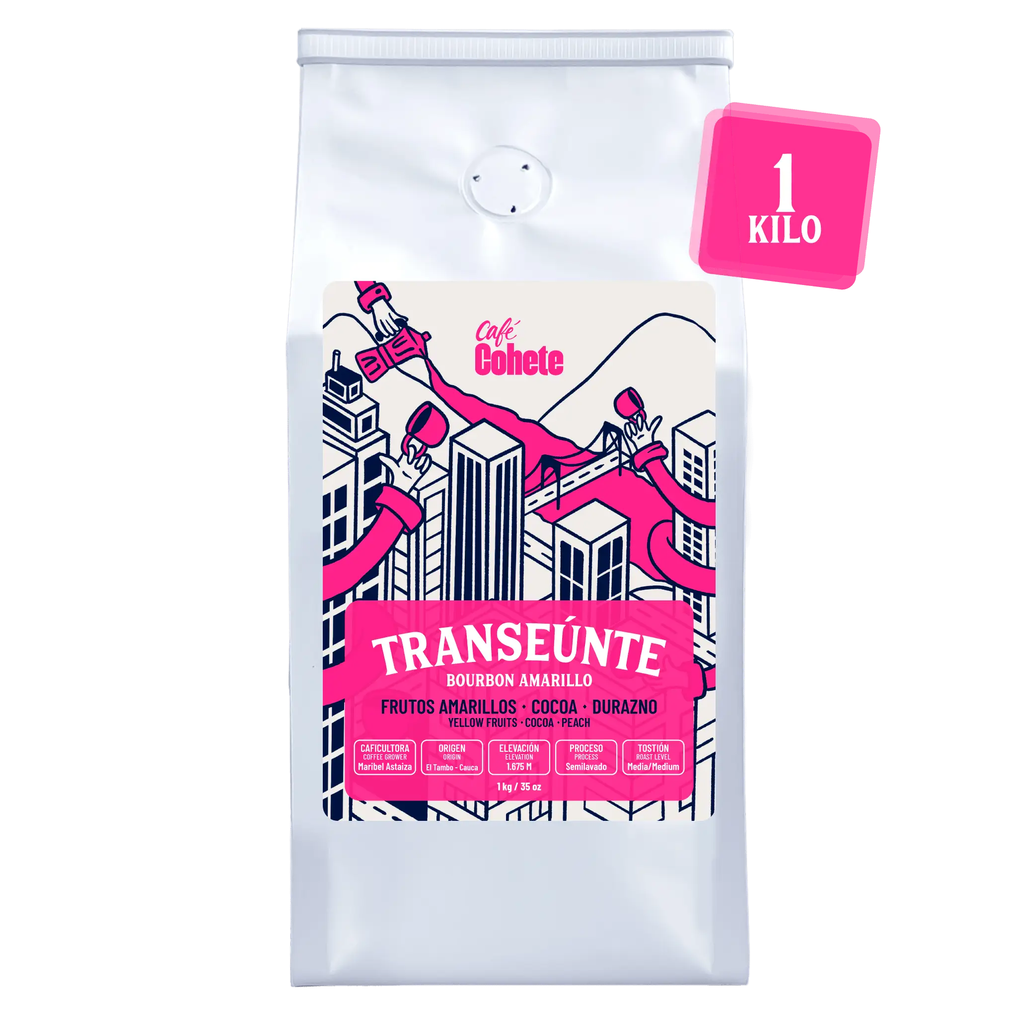 Café De Especialidad Transeúnte (Bourbon Amarillo) - 1 Kg