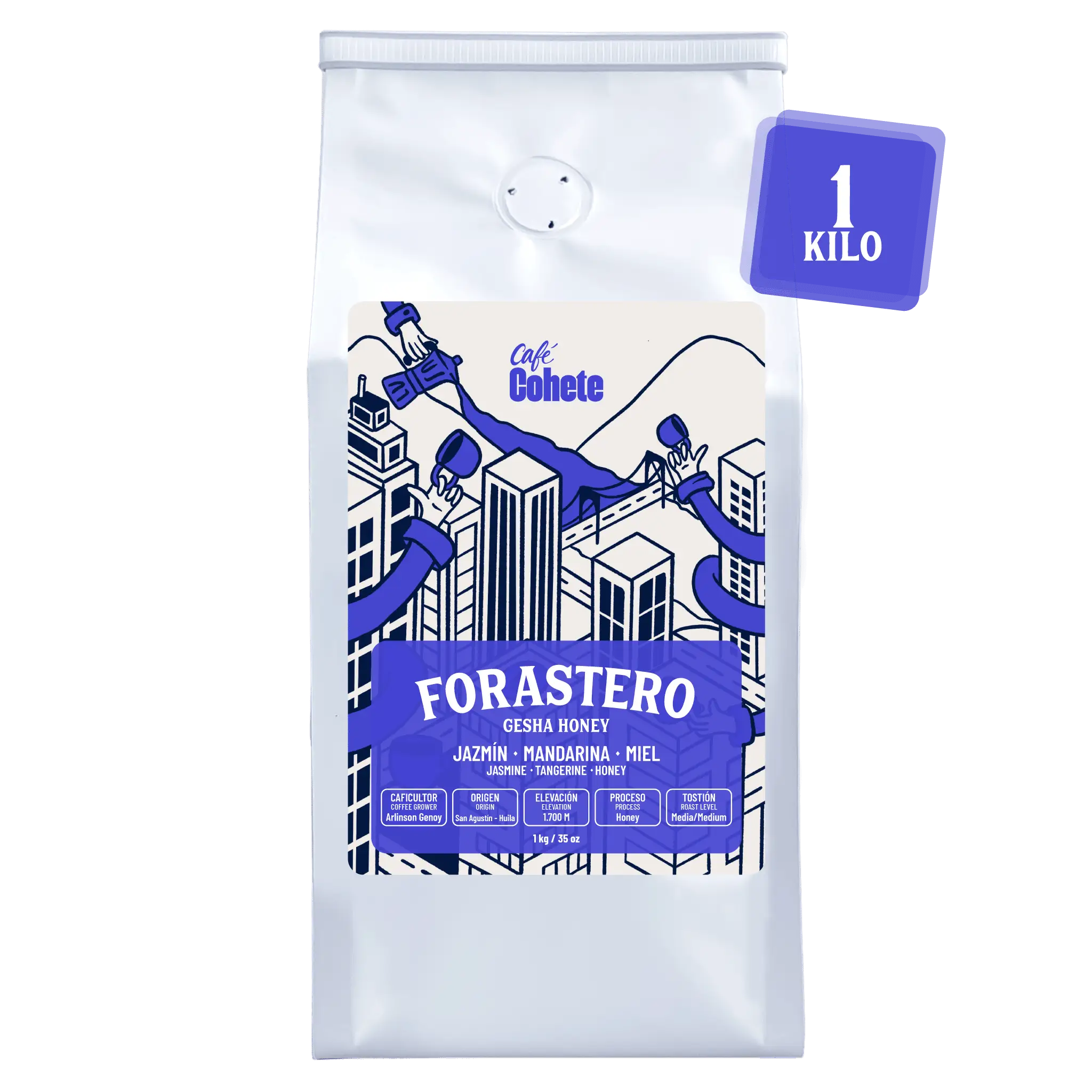 Café De Especialidad Forastero (Gesha Honey) - 1 Kg