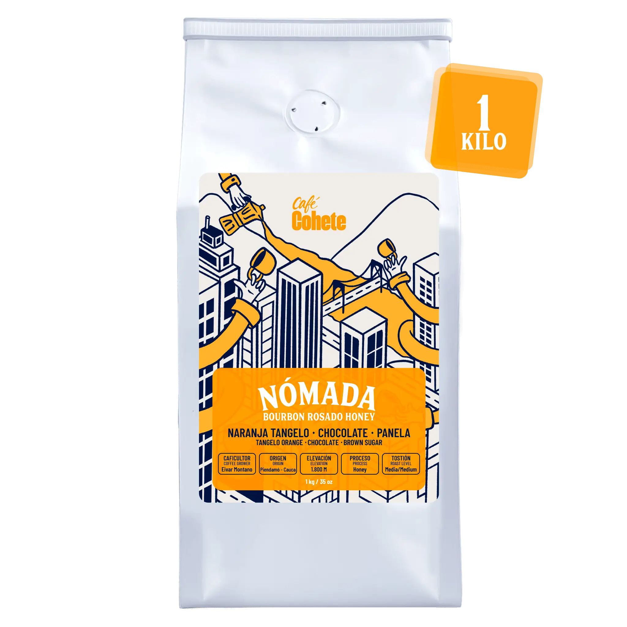 Café De Especialidad Nómada (Bourbon Rosado Honey) - 1 Kg