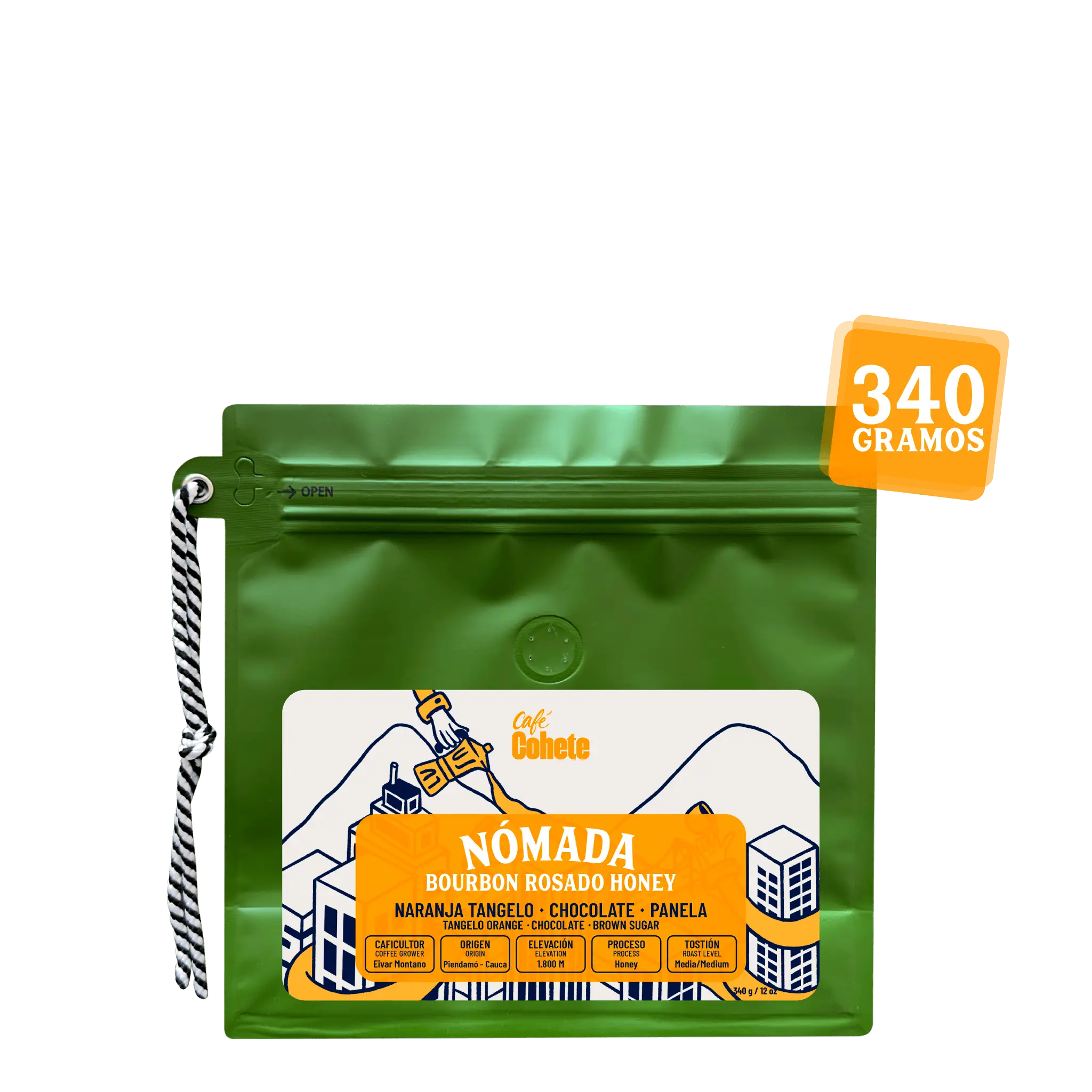 Café De Especialidad Nómada (Bourbon Rosado Honey) - 340 g