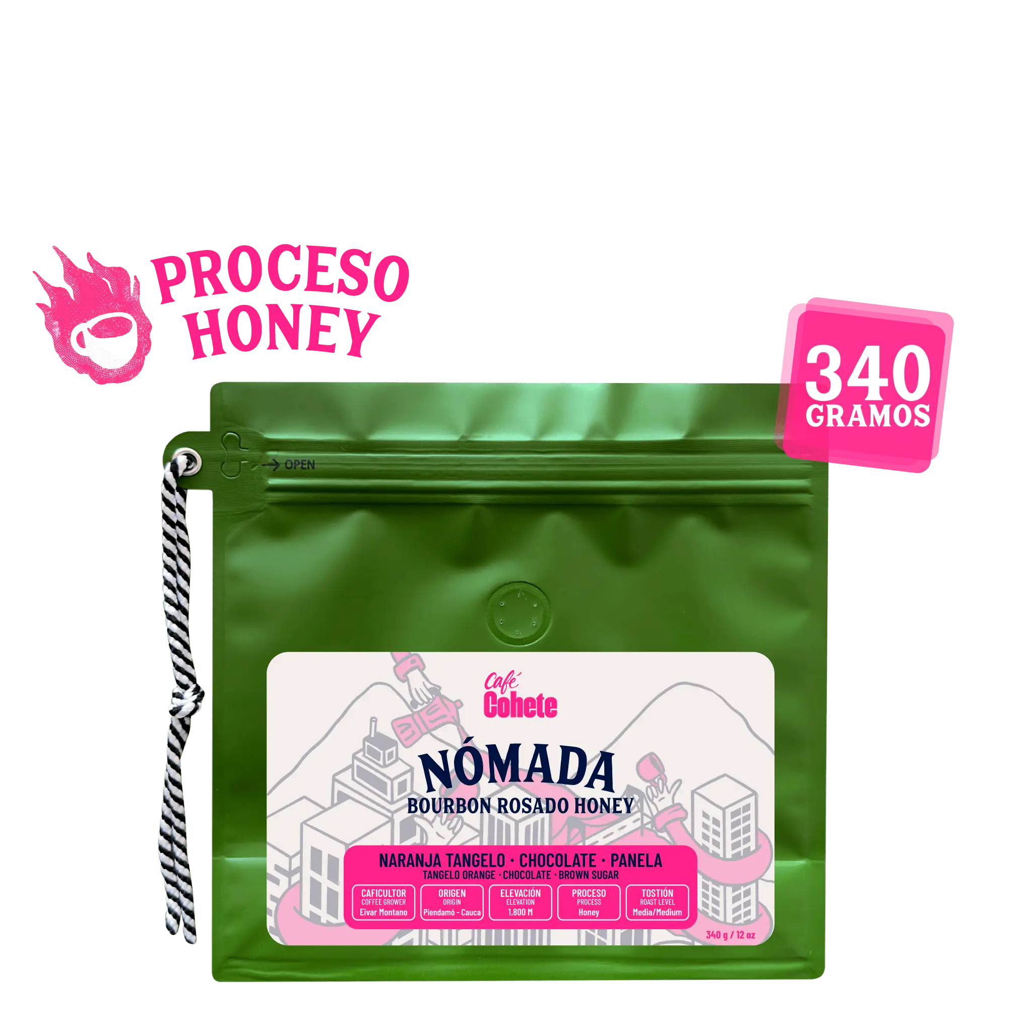 Café De Especialidad (Bourbon Rosado Honey) - 340 g