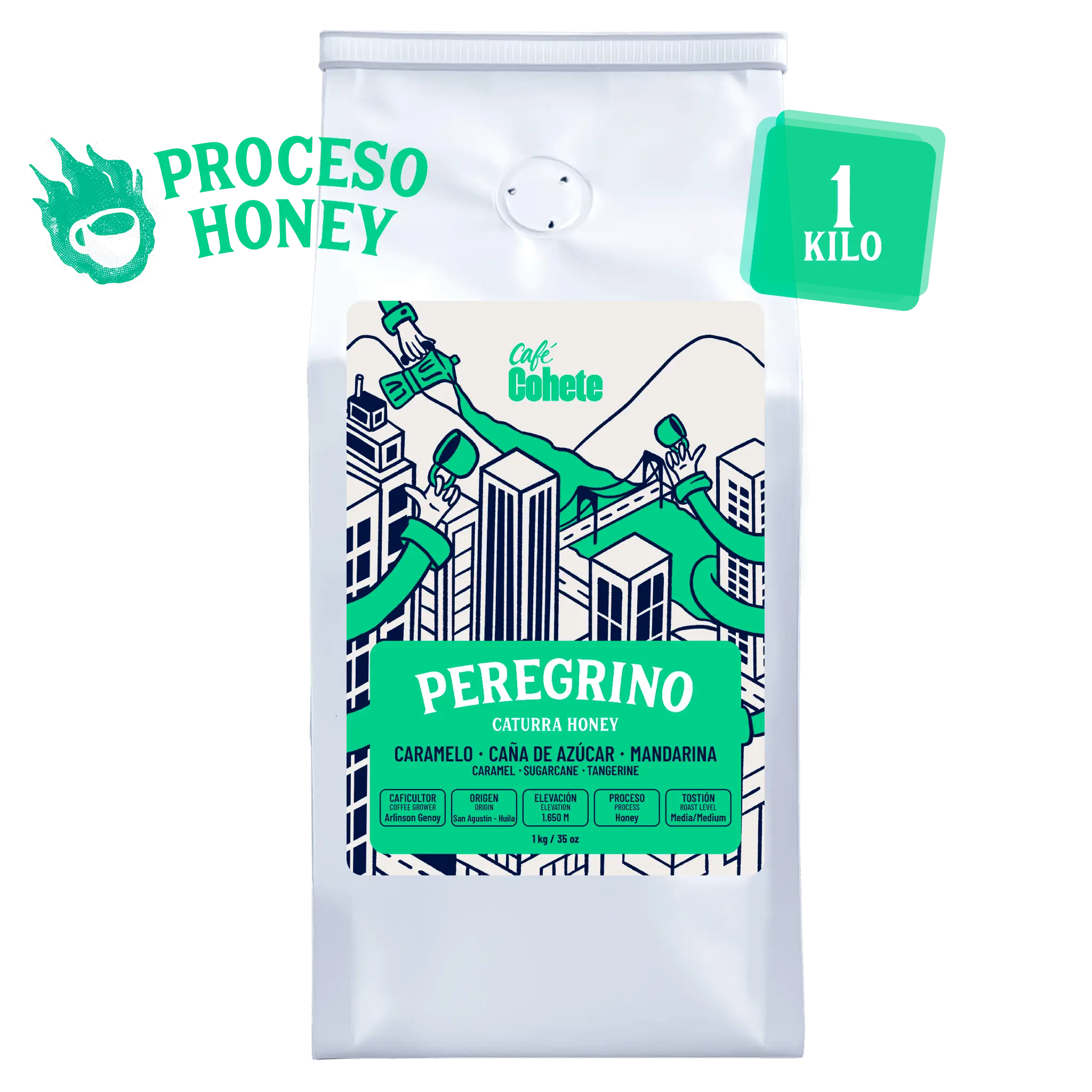 Café De Especialidad Peregrino (Caturra Honey) - 1 Kg