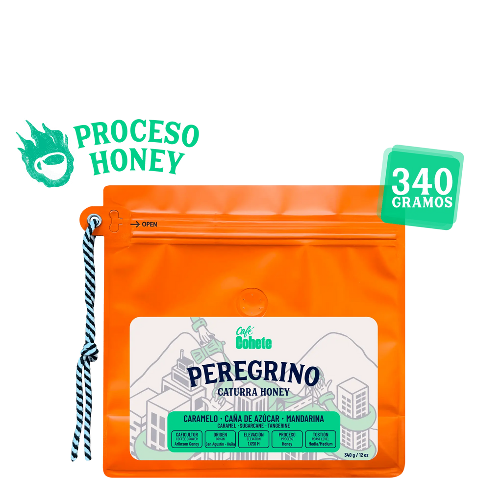 Café De Especialidad Peregrino (Caturra Honey) - 125 g y 340 g
