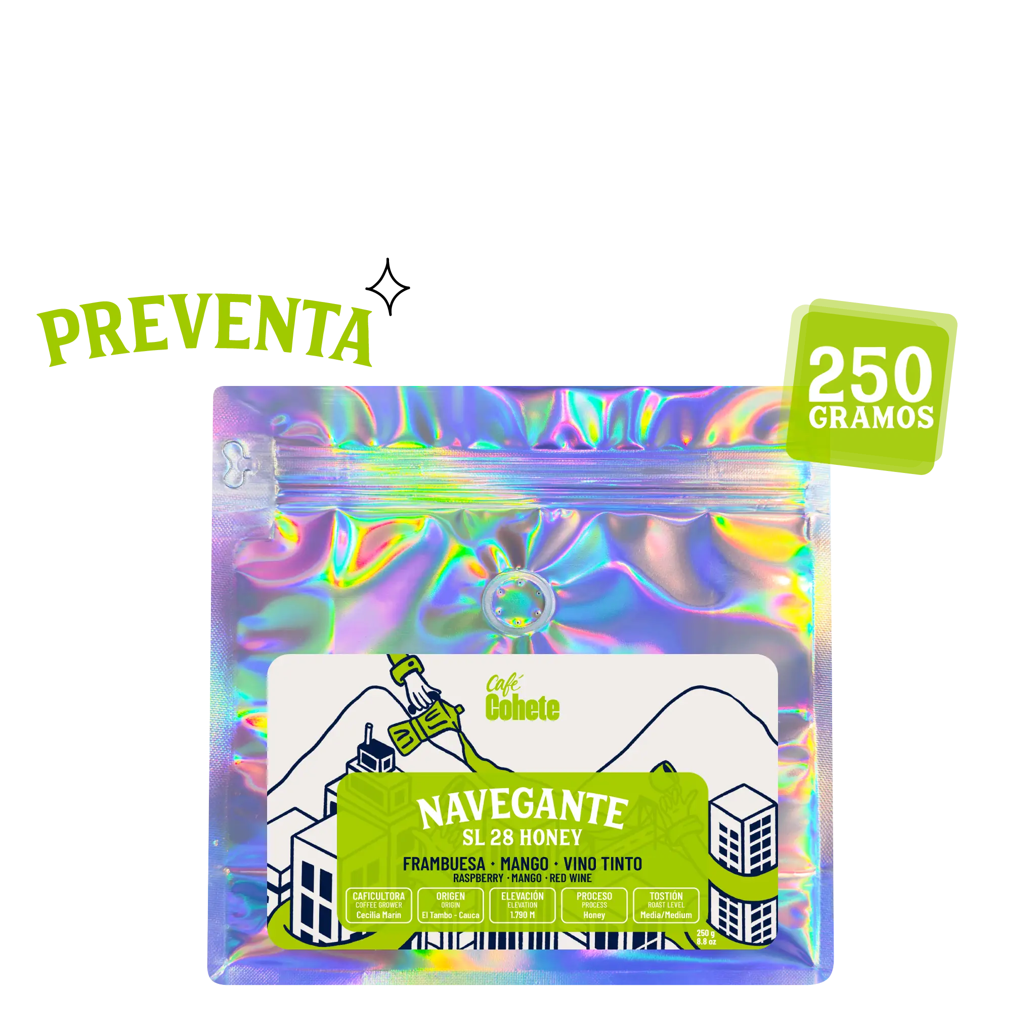 Café De Especialidad Navegante (SL 28) - 250 g - ENTREGA A PARTIR DE 22 DE JUNIO