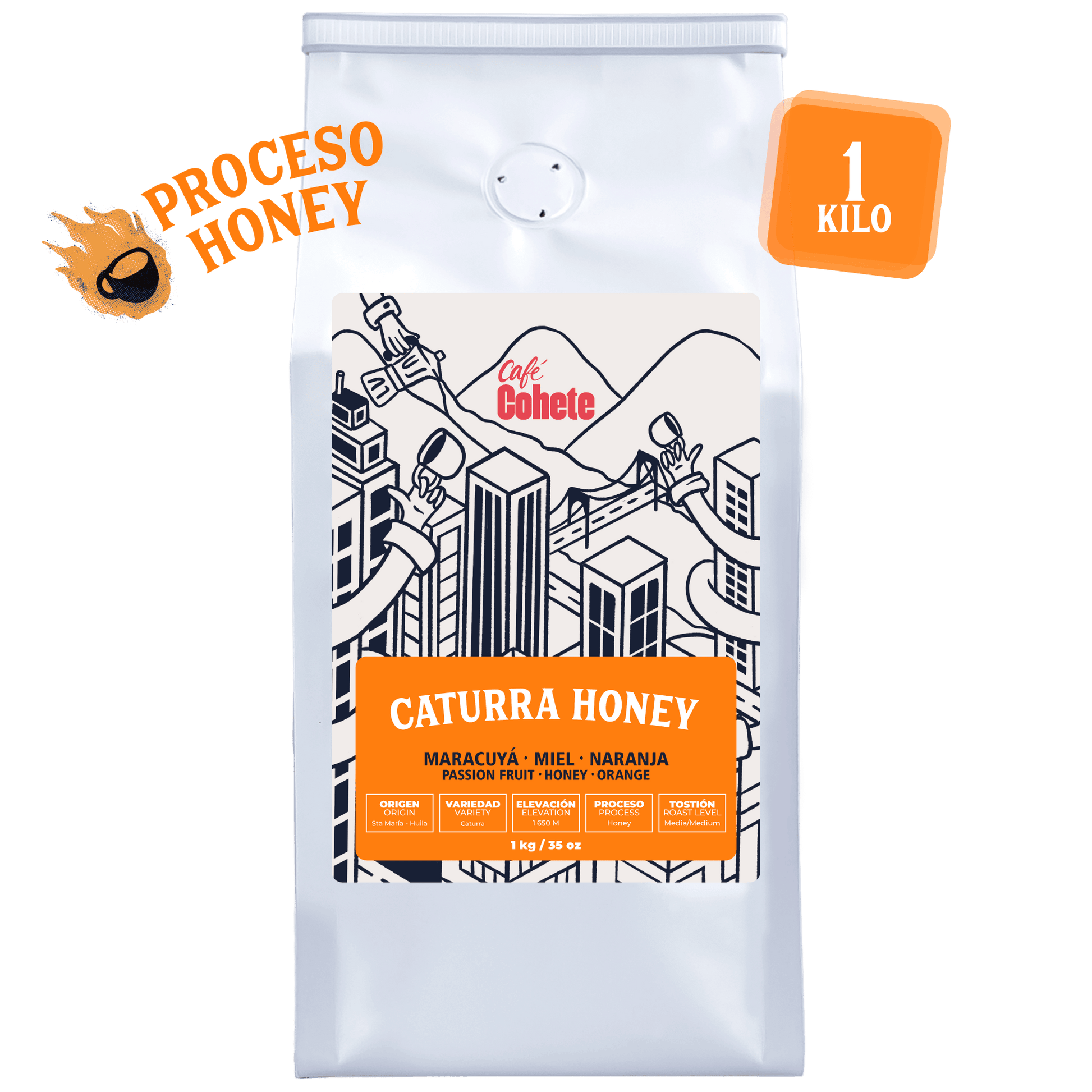 Café Especial Caturra Honey 1 Kg