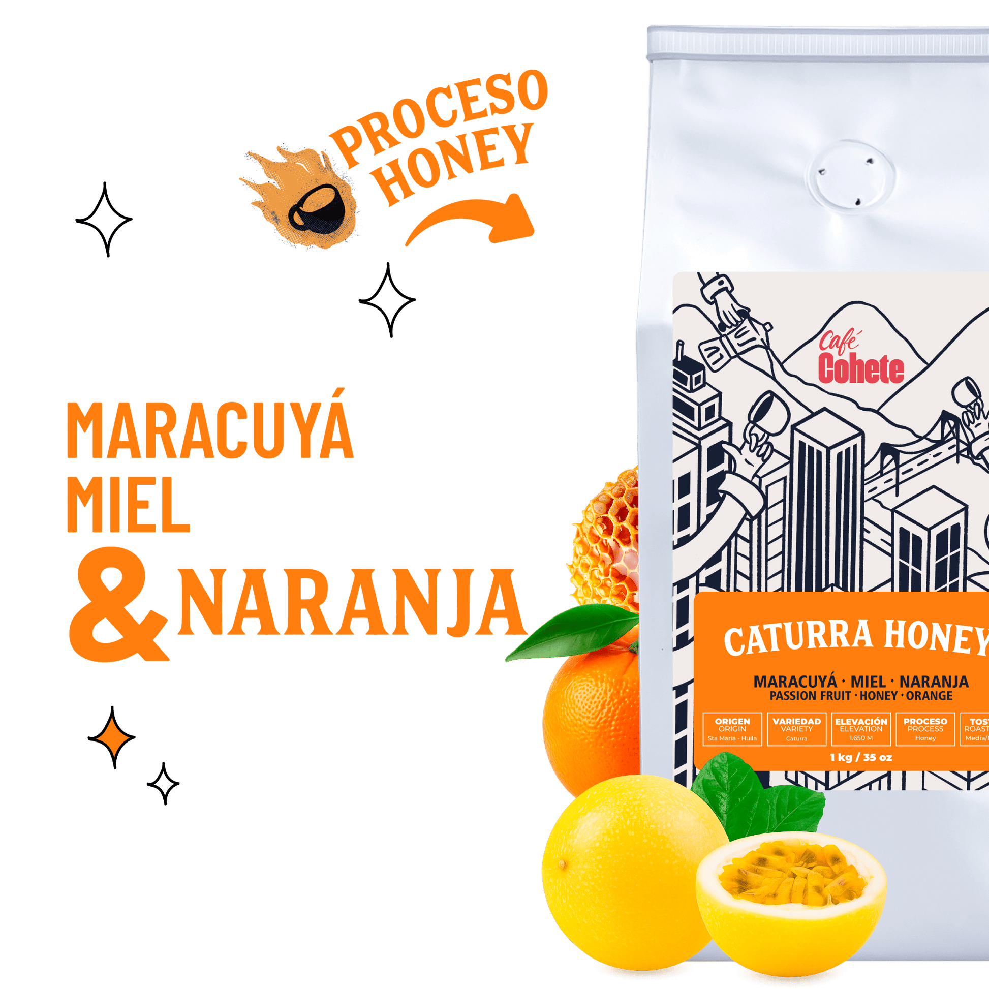 Café Especial Caturra Honey 1 Kg