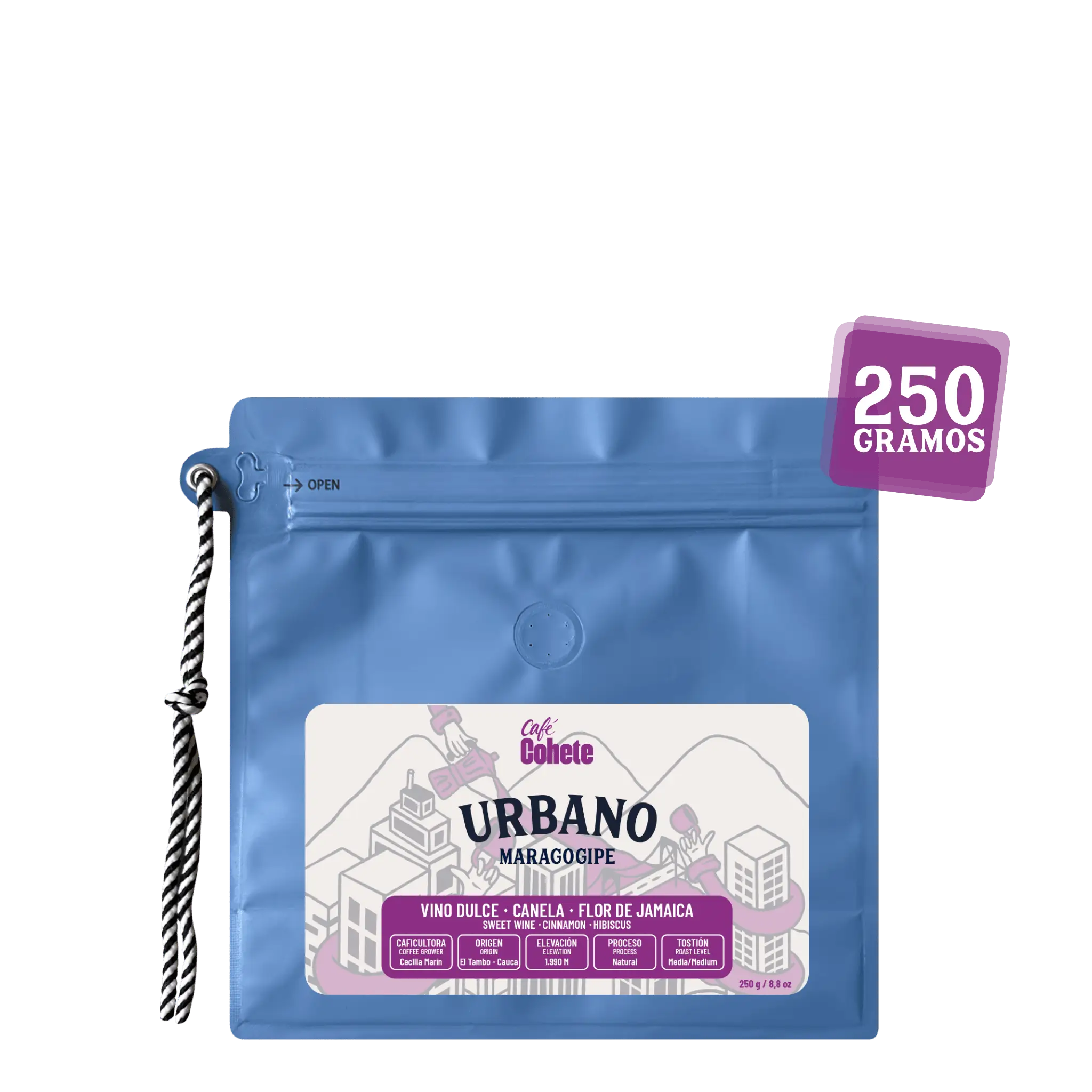 Café Especial Urbano (Maragogipe) - 125 g y 250 g