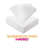 Filtros Originales Hario V60 (100 unidades)