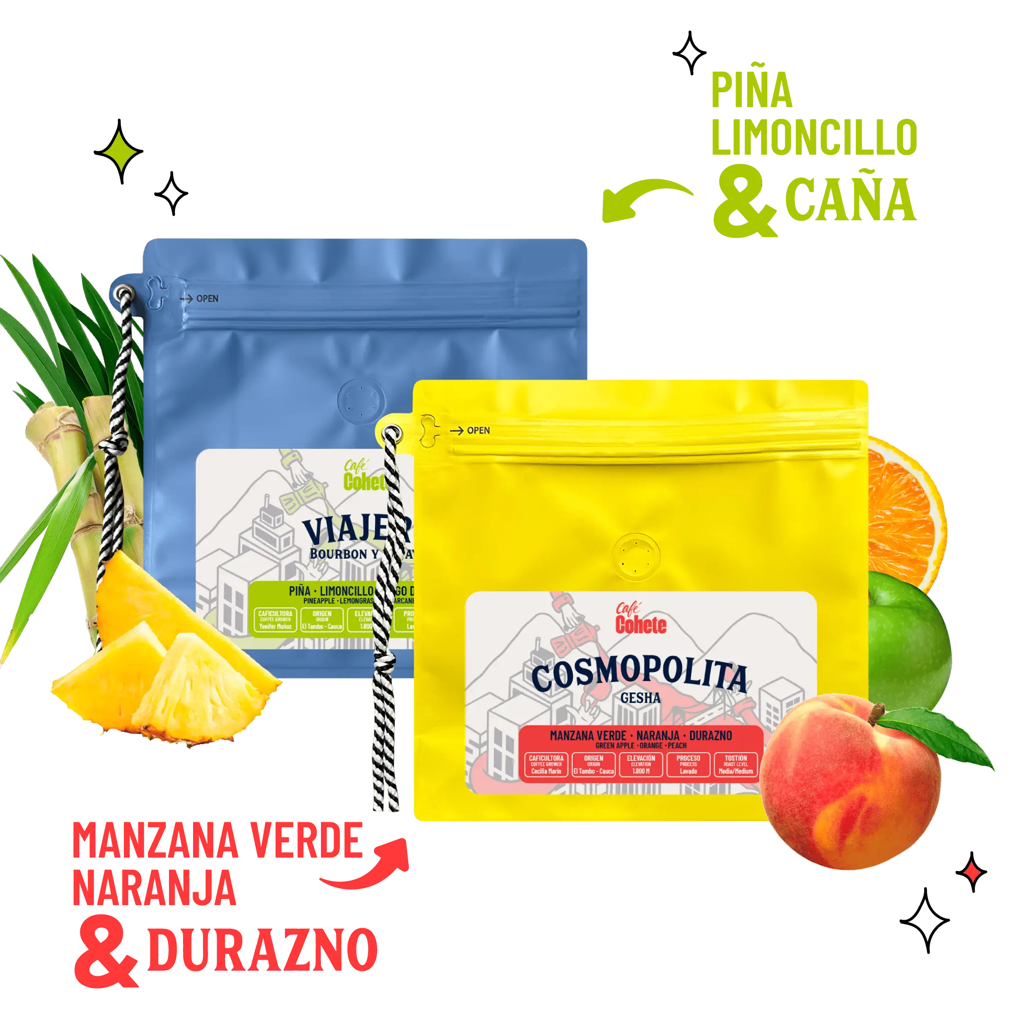 Kit Cafetero Con Dos Cafés (Cosmopolita y Viajero) (PREVENTA)