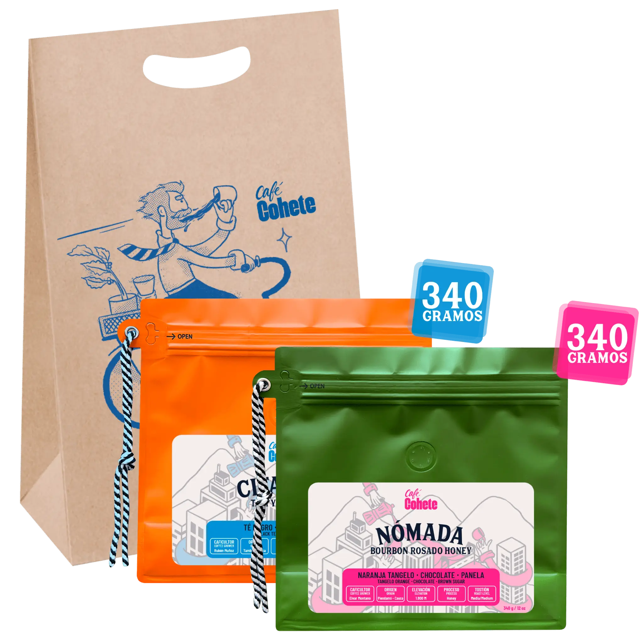 Coffee Kit With Two Coffees