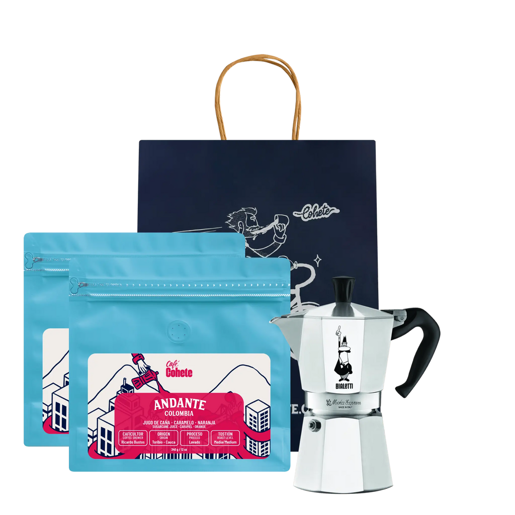 Kit Cafetero Moka Bialetti Express