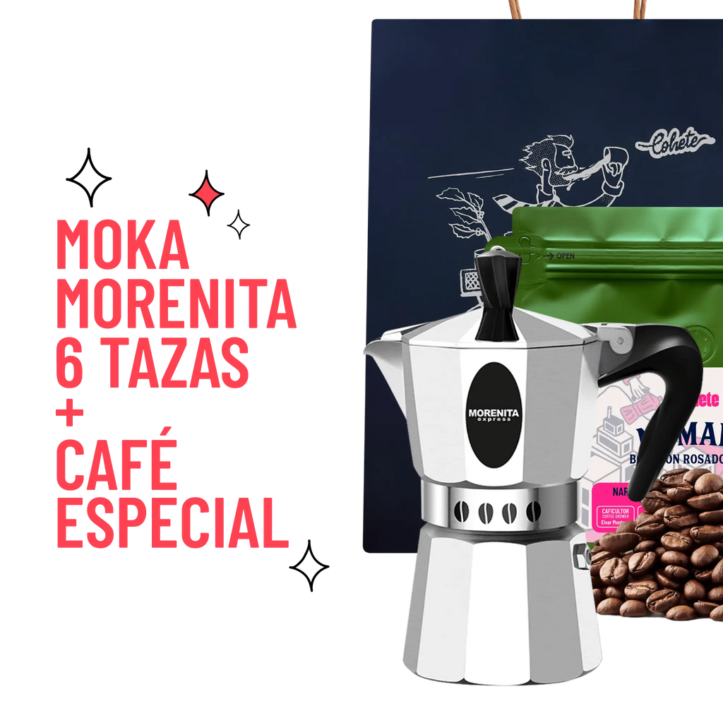 Kit Cafetero Moka Italiana Morenita Express By Bialetti