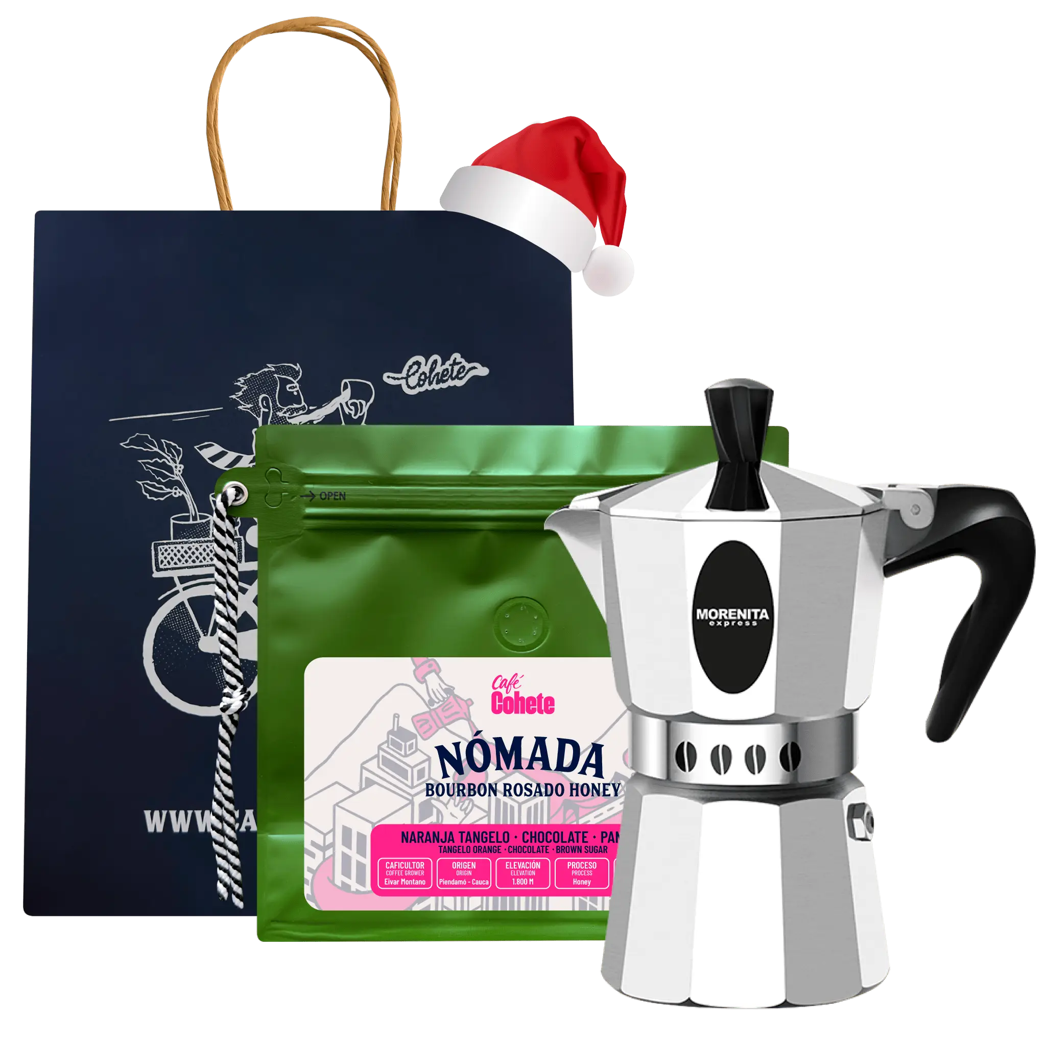 Kit Cafetero Moka Italiana Morenita Express By Bialetti