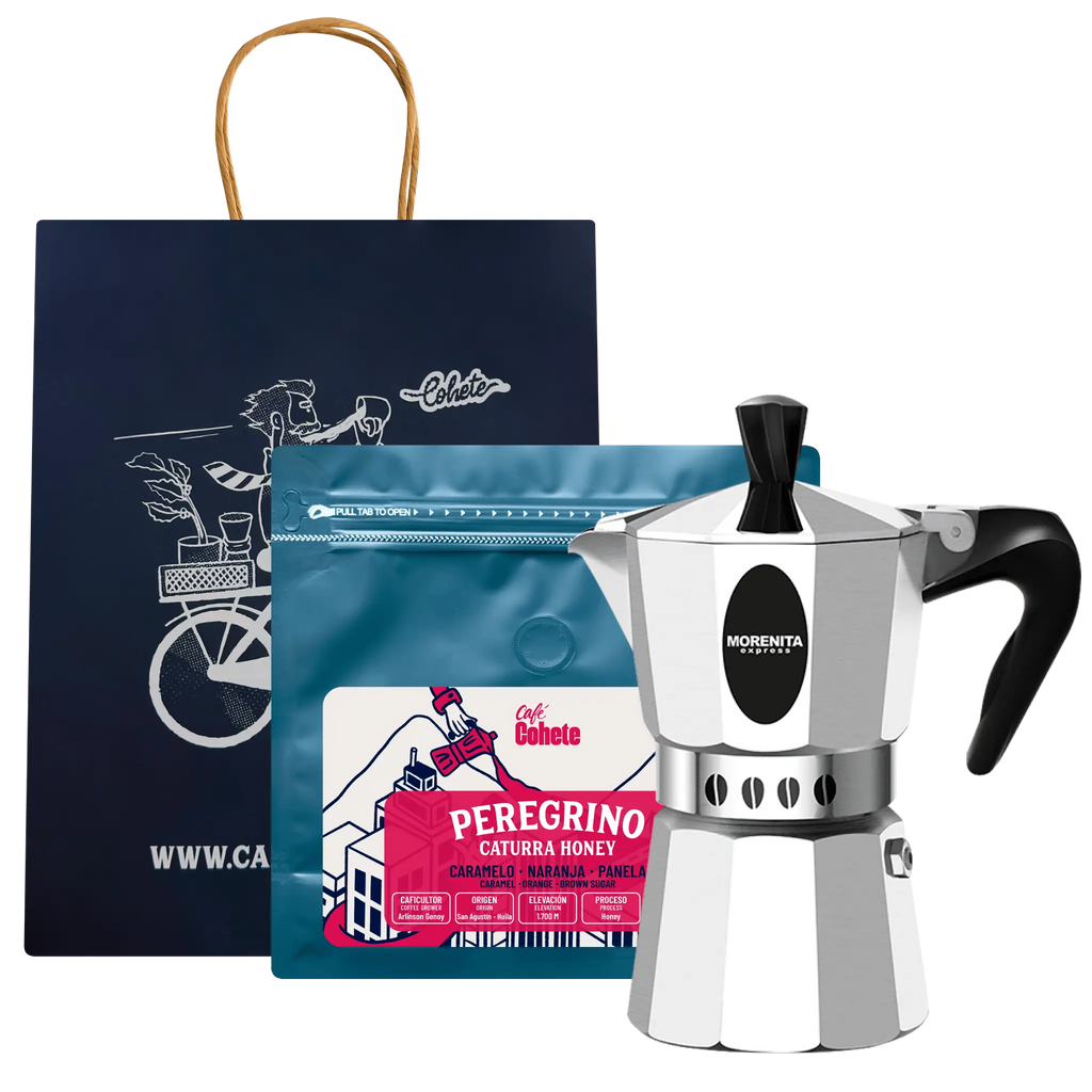 Kit Cafetero Moka Italiana Morenita Express By Bialetti