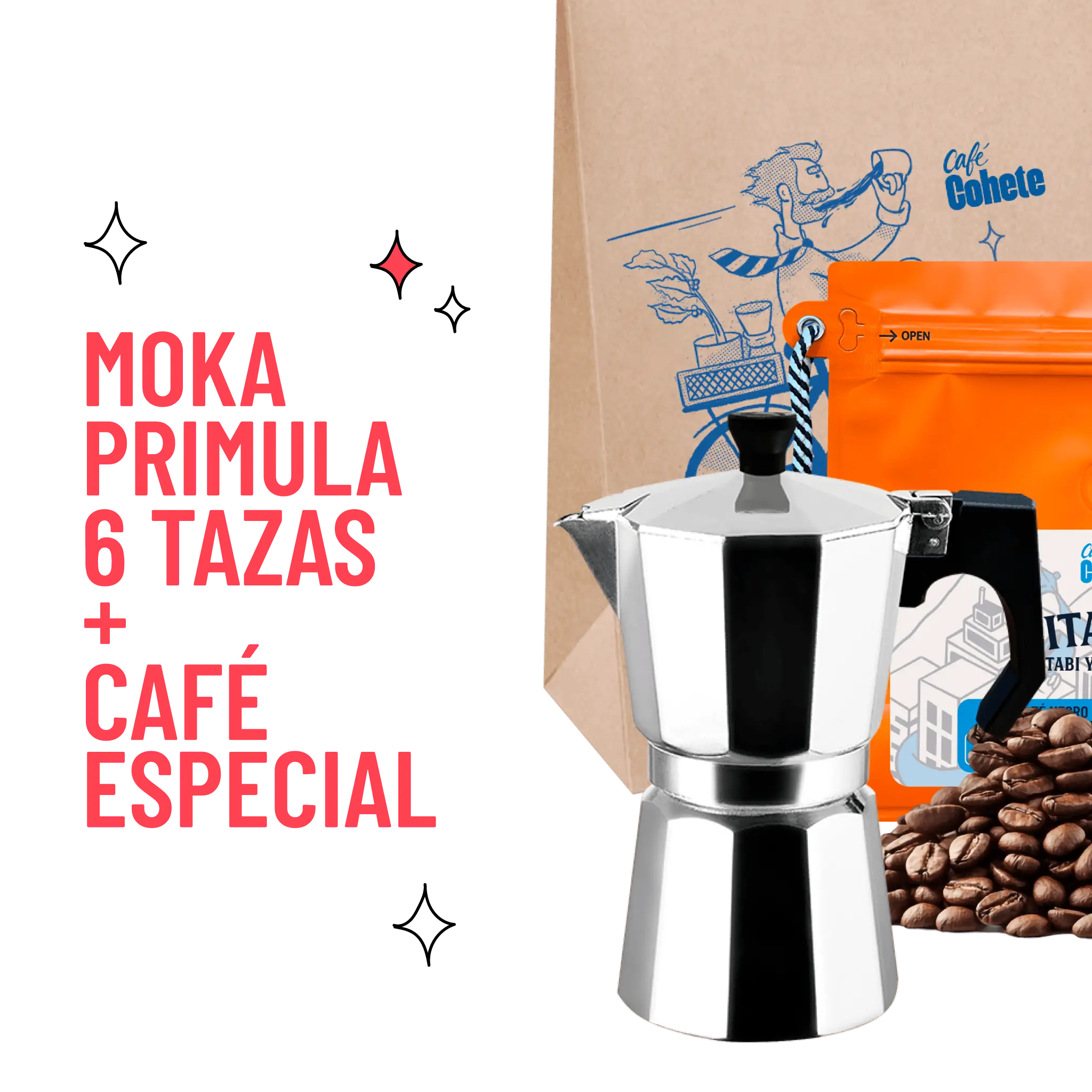 Kit Cafetero Moka Italiana Primula Express