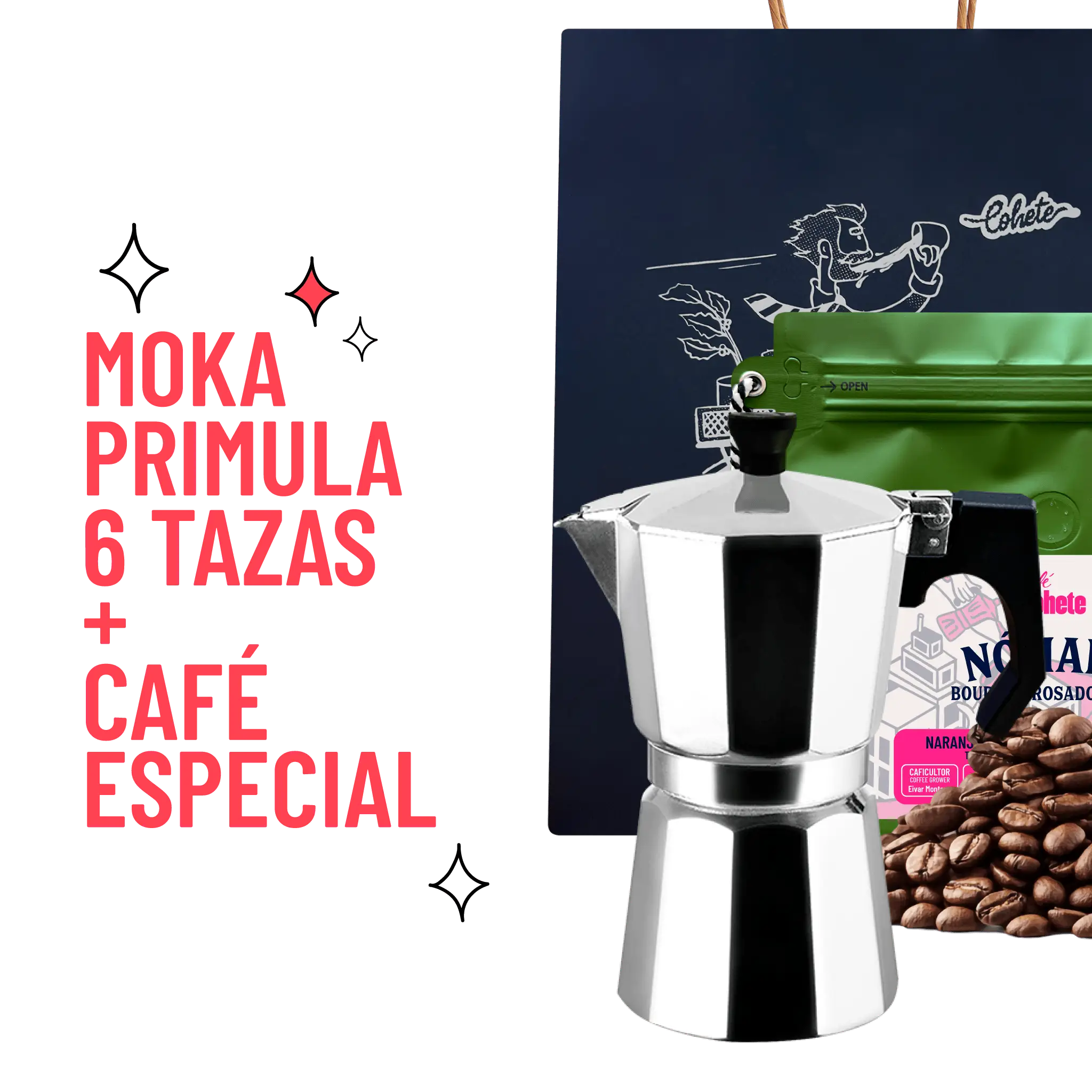 Kit Cafetero Moka Italiana Primula Express