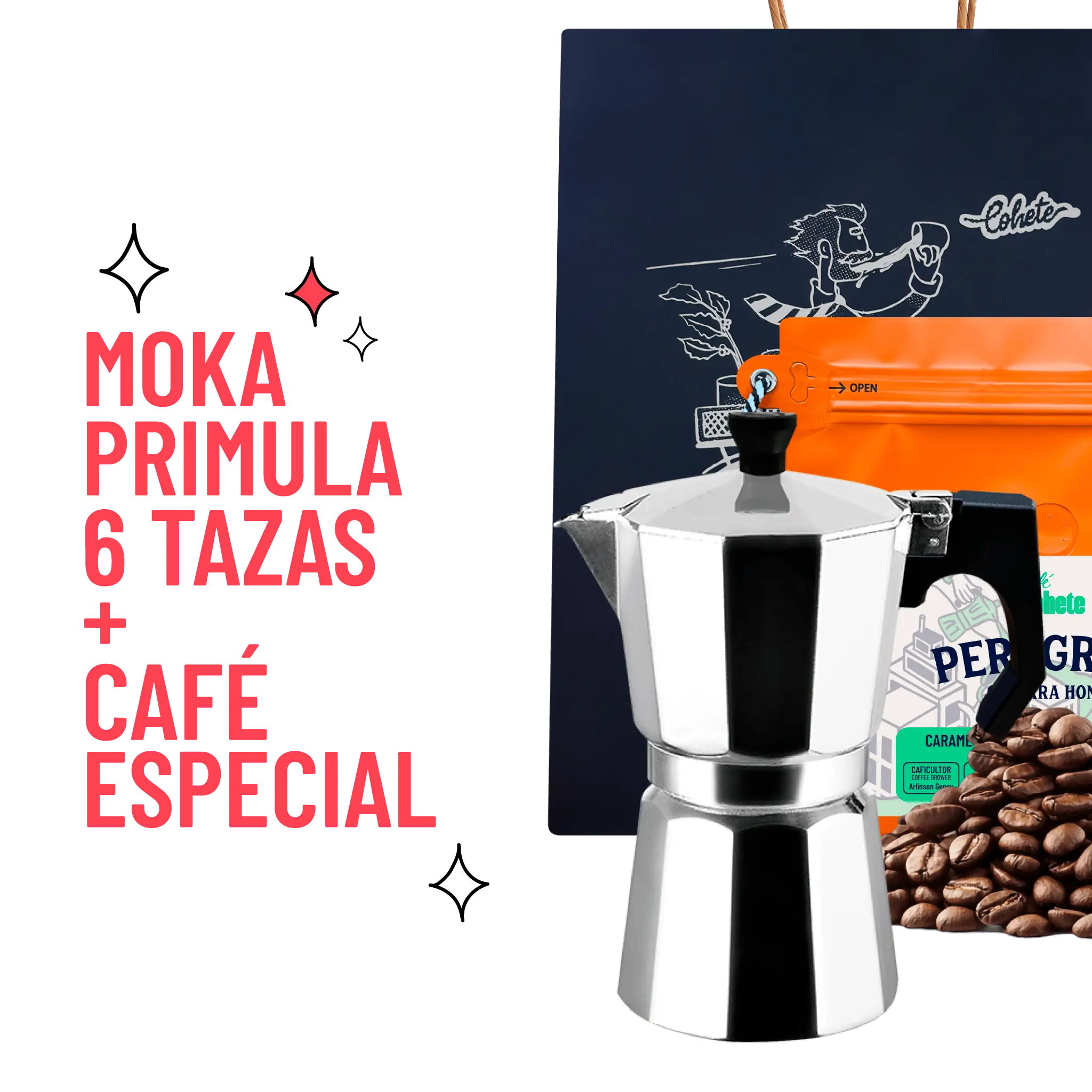 Kit Cafetero Moka Italiana Primula Express