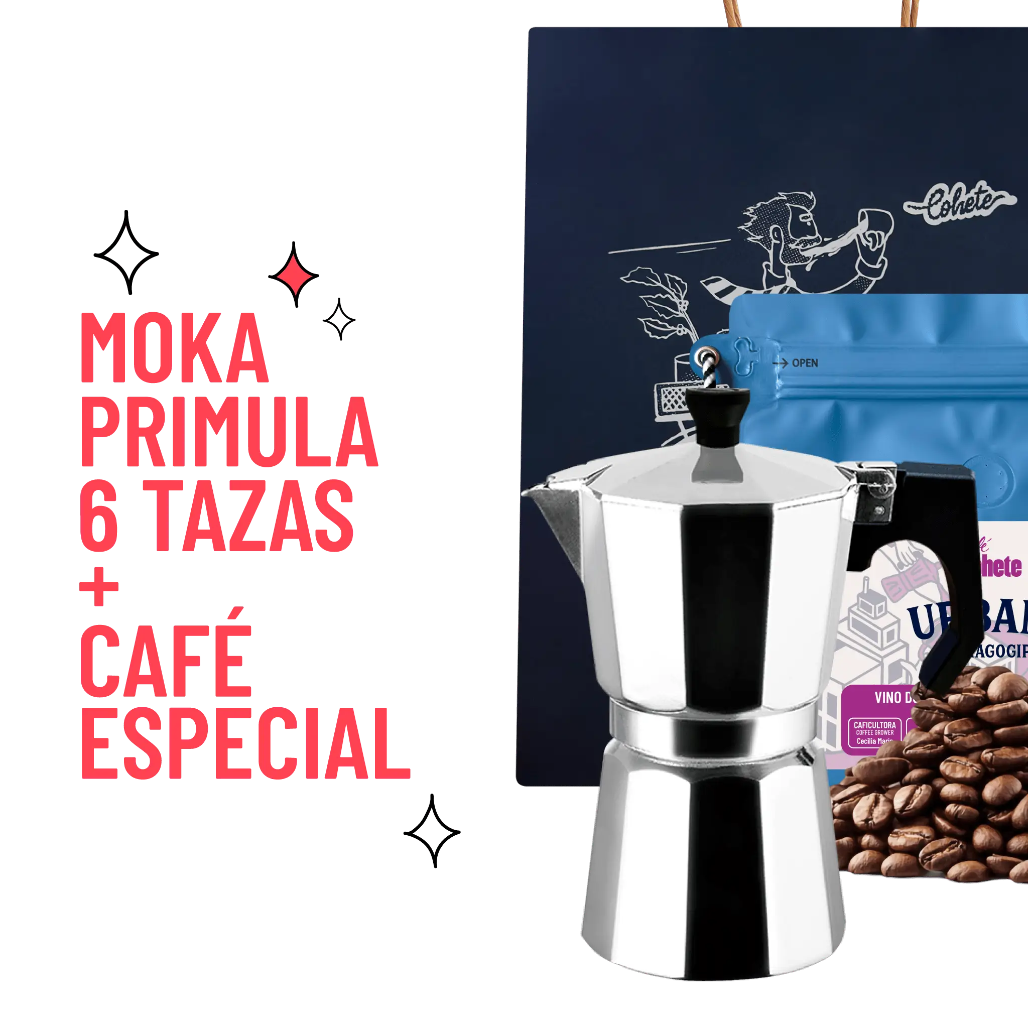Kit Cafetero Moka Italiana Primula Express