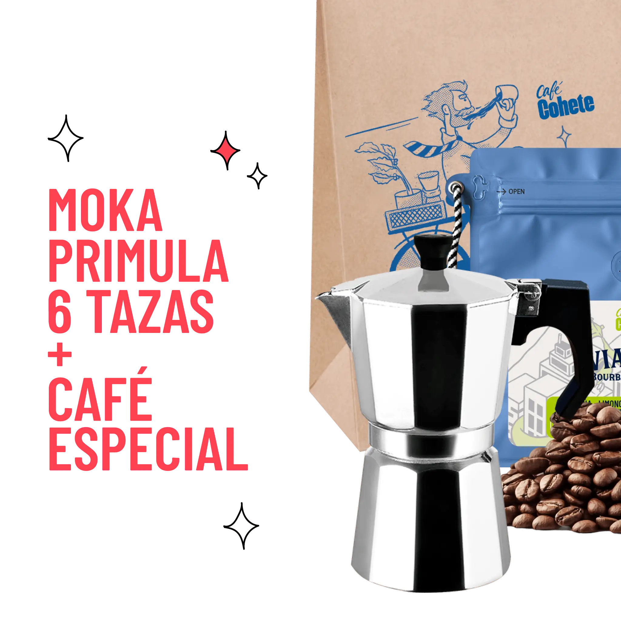 Kit Cafetero Moka Italiana Primula Express