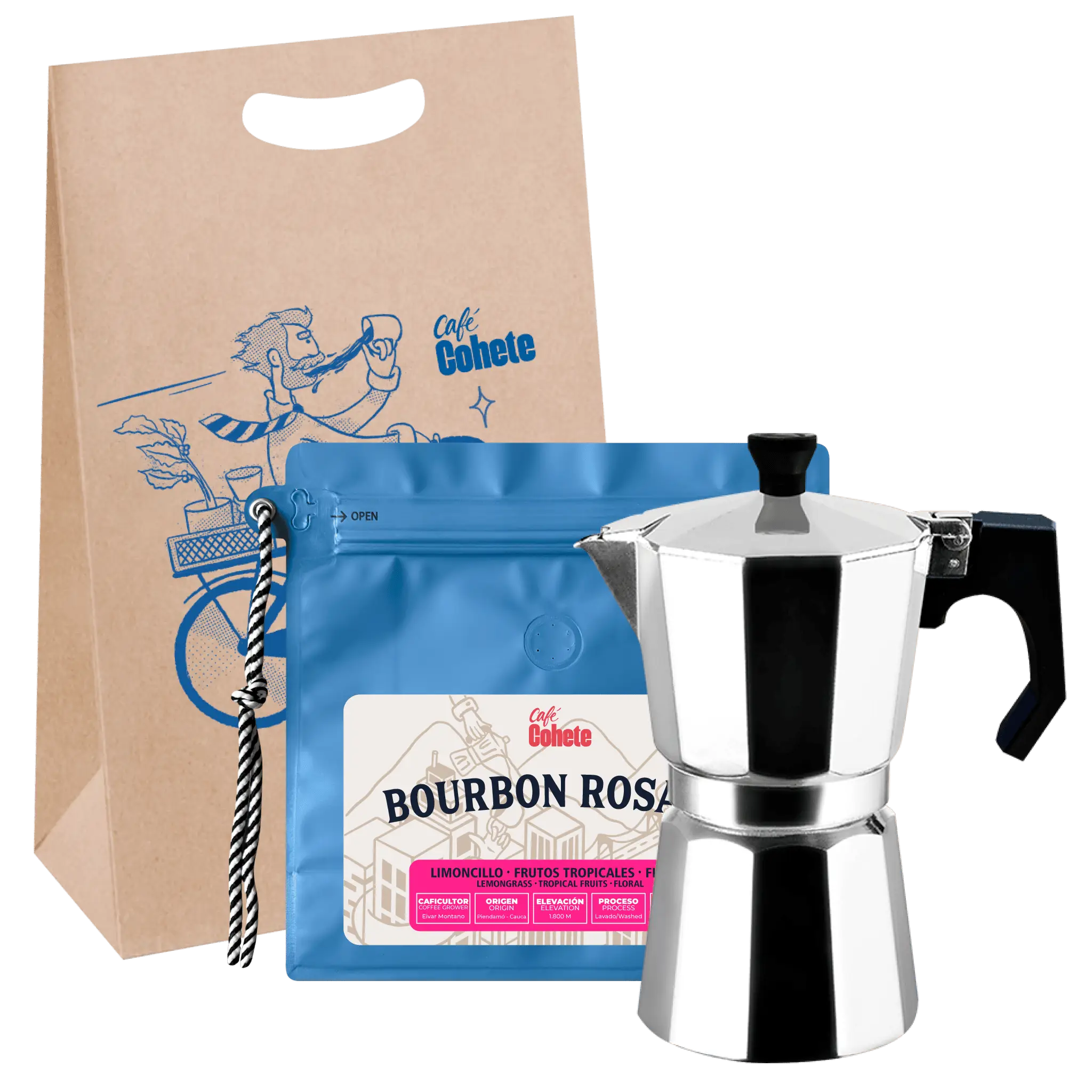 Kit Cafetero Moka Italiana Primula Express