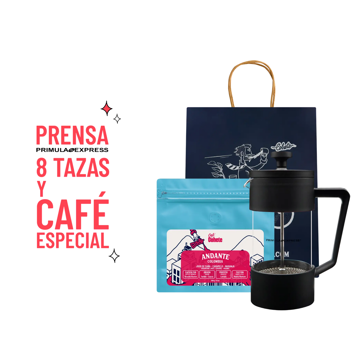 Kit Cafetero Prensa Primula