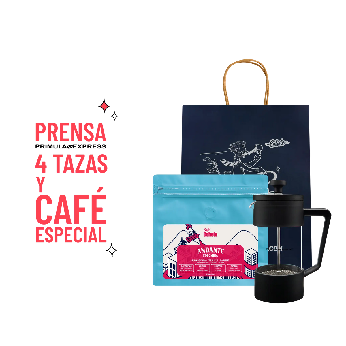 Kit Cafetero Prensa Primula