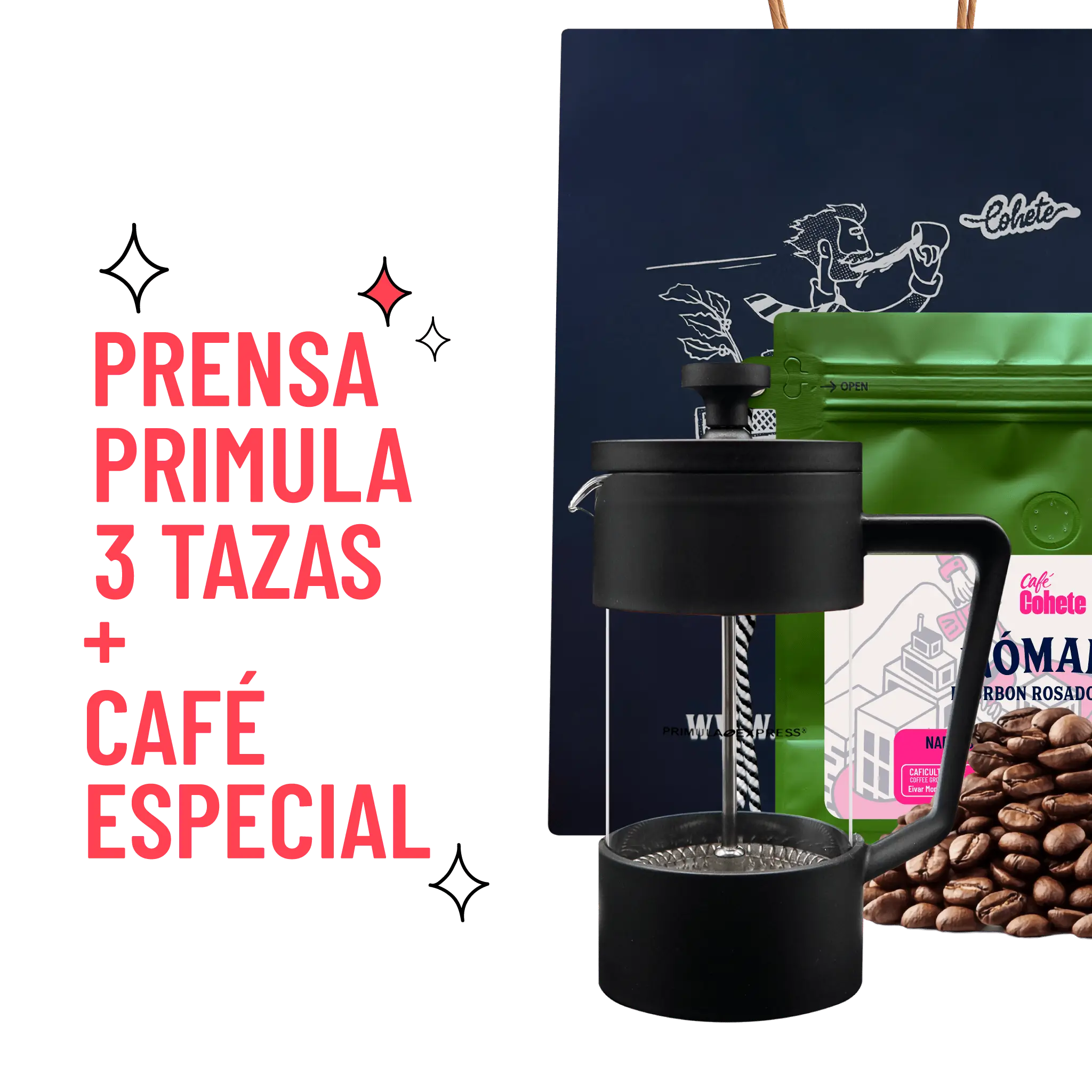 Kit Cafetero Prensa Primula Express