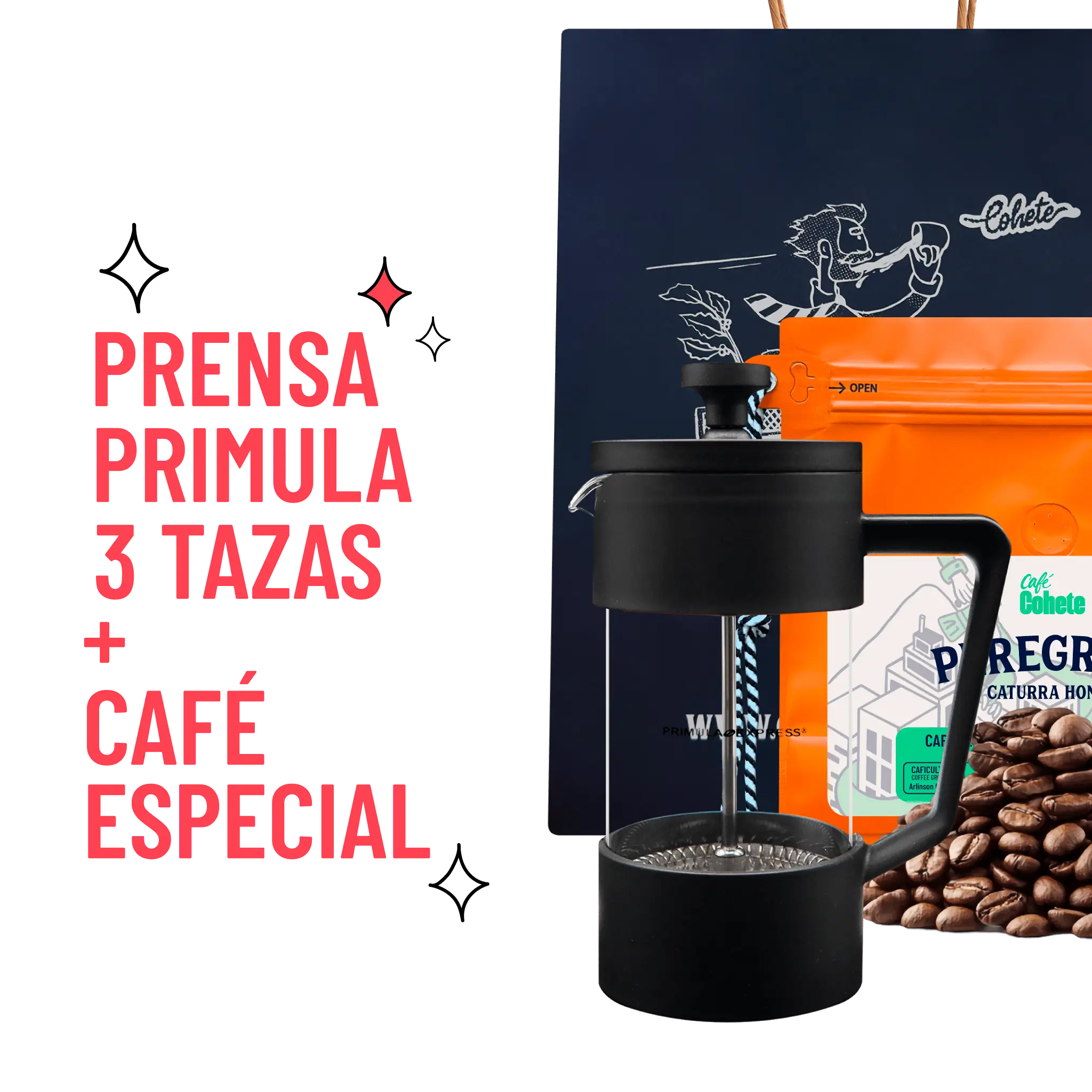 Kit Cafetero Prensa Primula Express