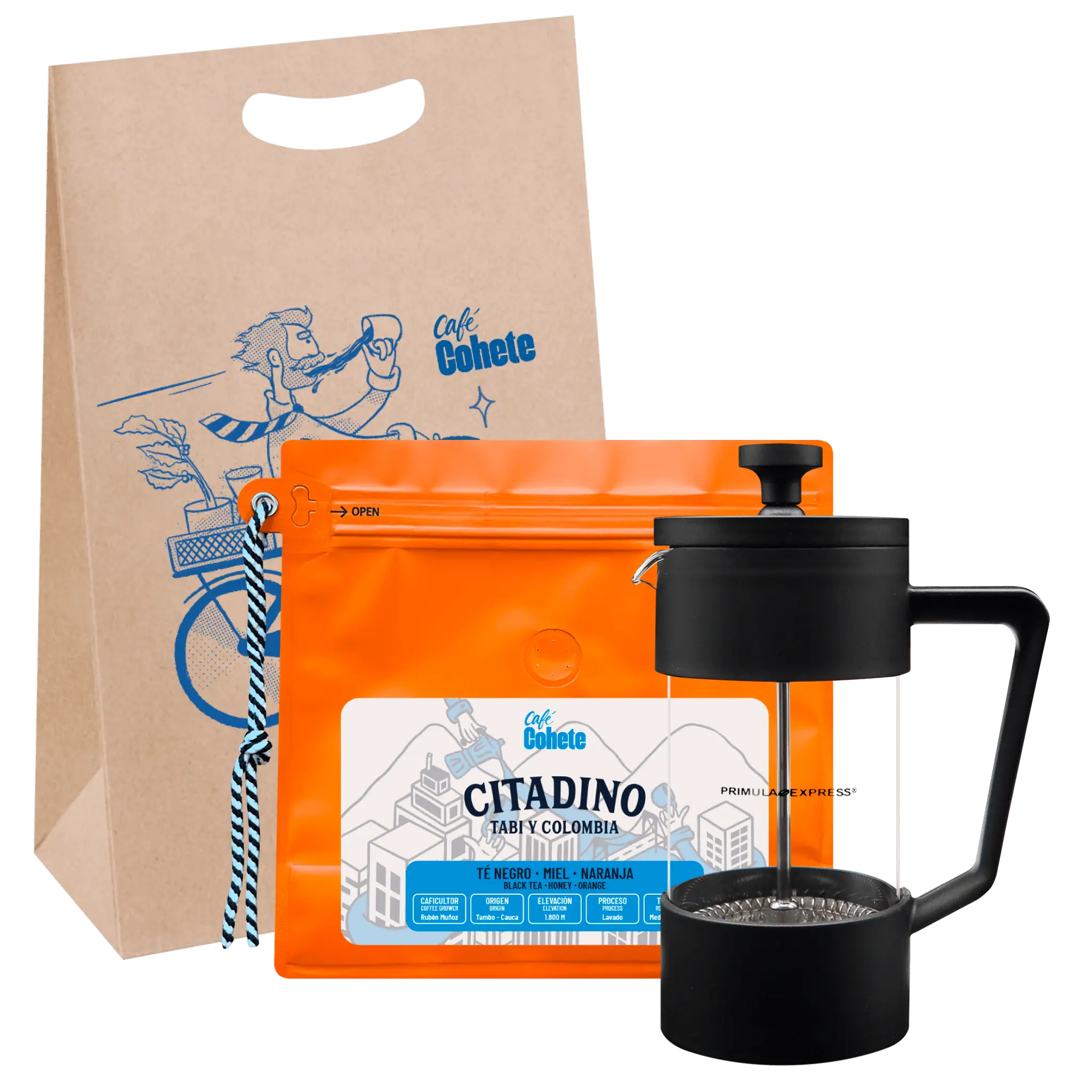 Kit Cafetero Prensa Primula Express