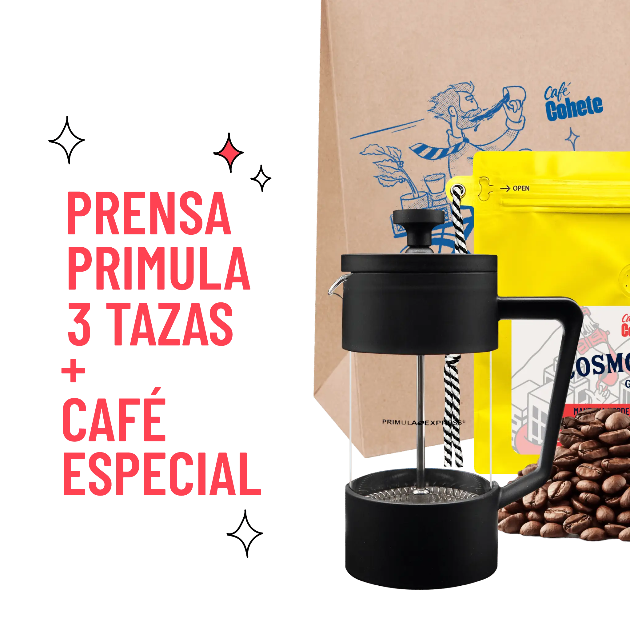 Kit Cafetero Prensa Primula Express