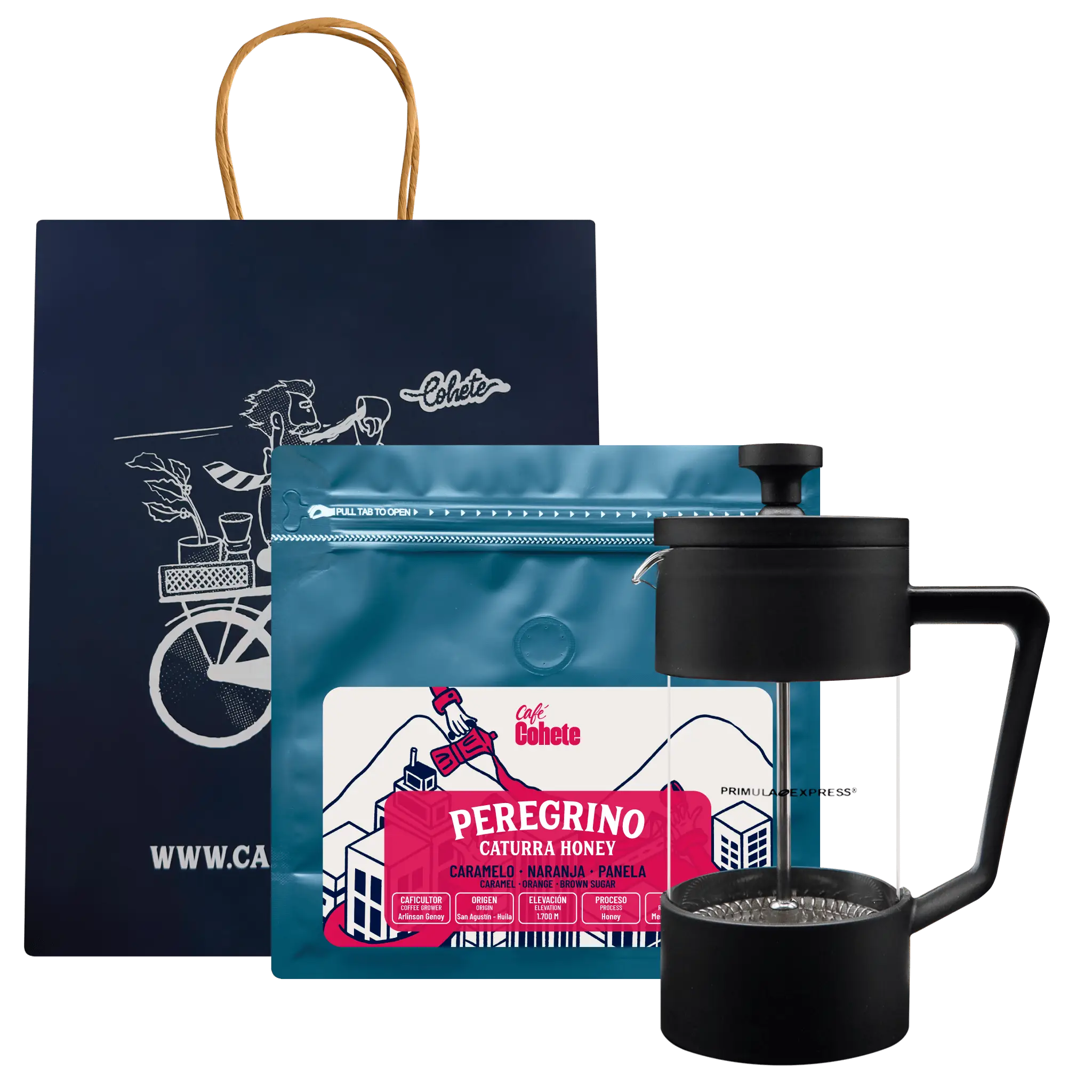 Kit Cafetero Prensa Primula Express