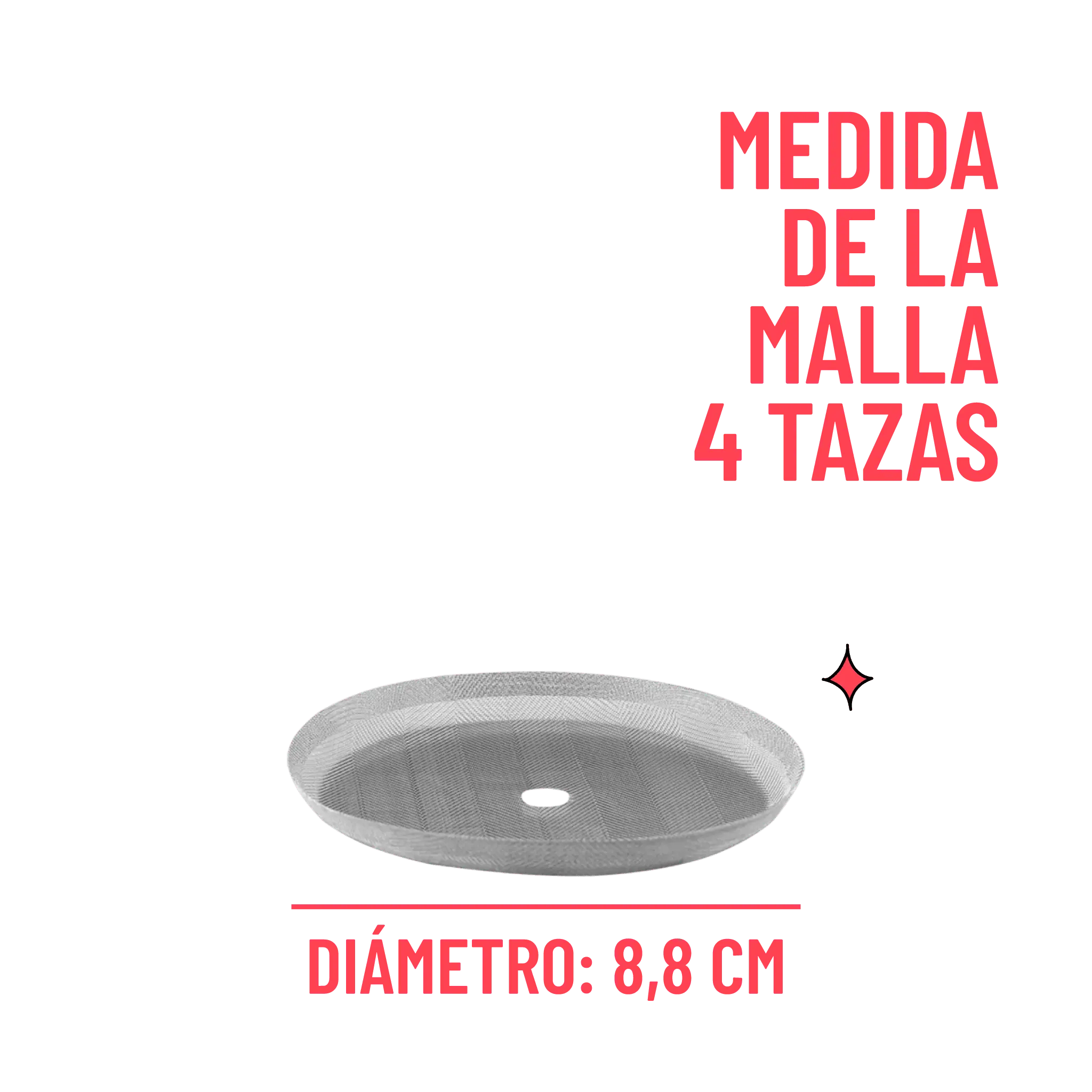 Repuesto De Filtro Malla para Prensa Francesa