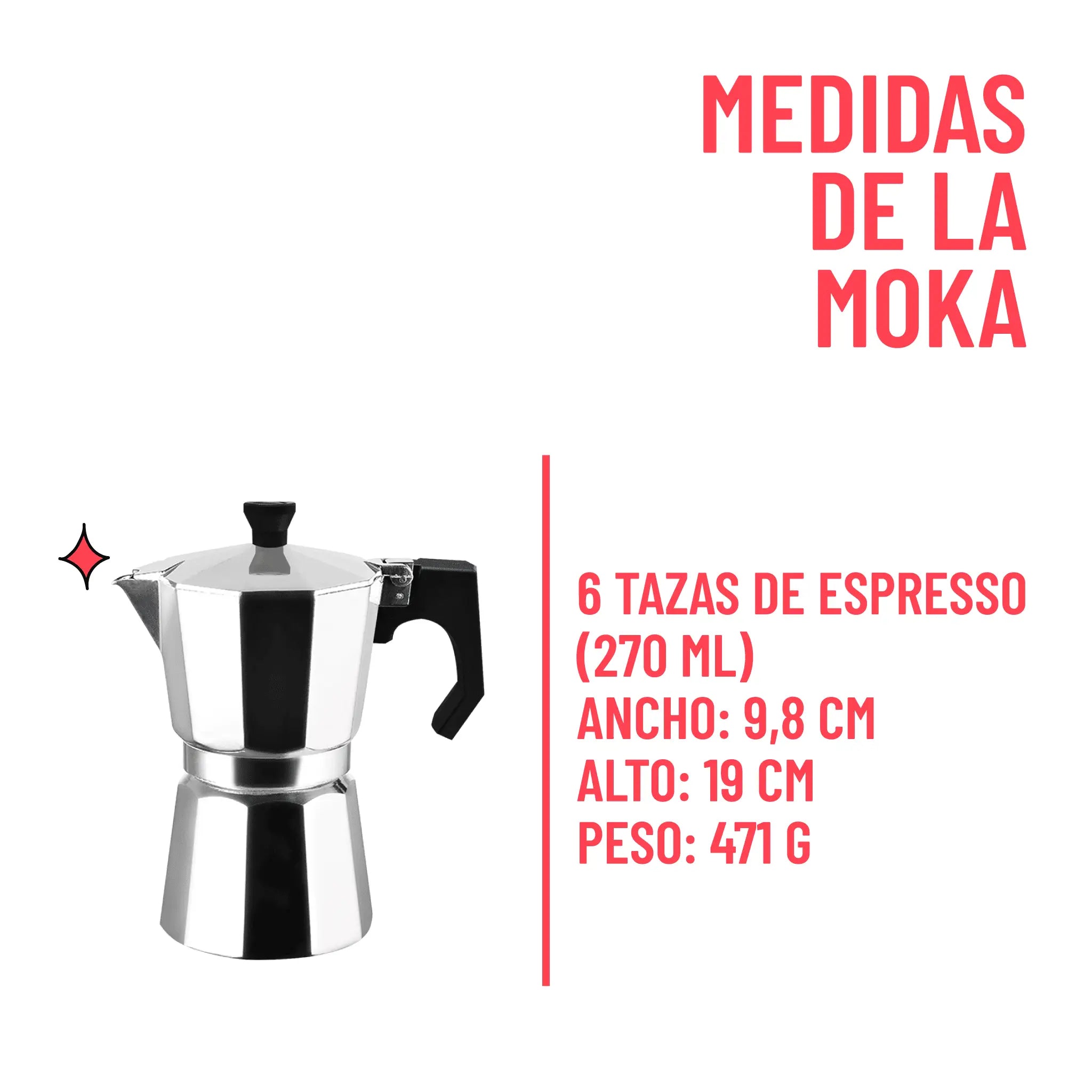 Cafetera Moka Italiana Primula Express