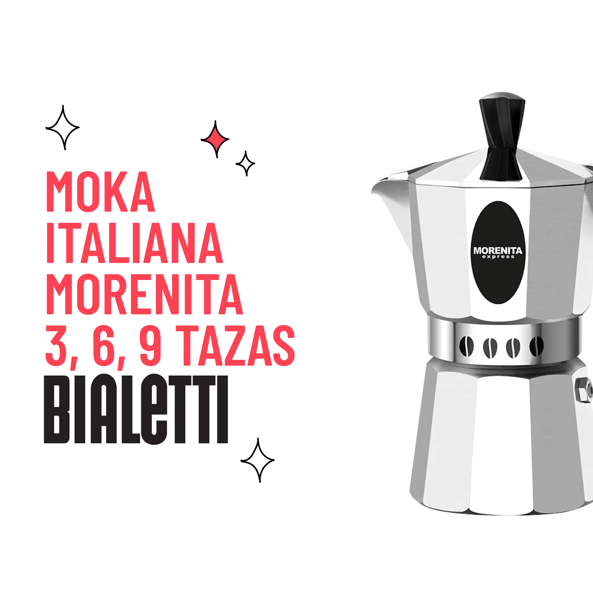 Cafetera Moka Italiana Morenita Express by Bialetti