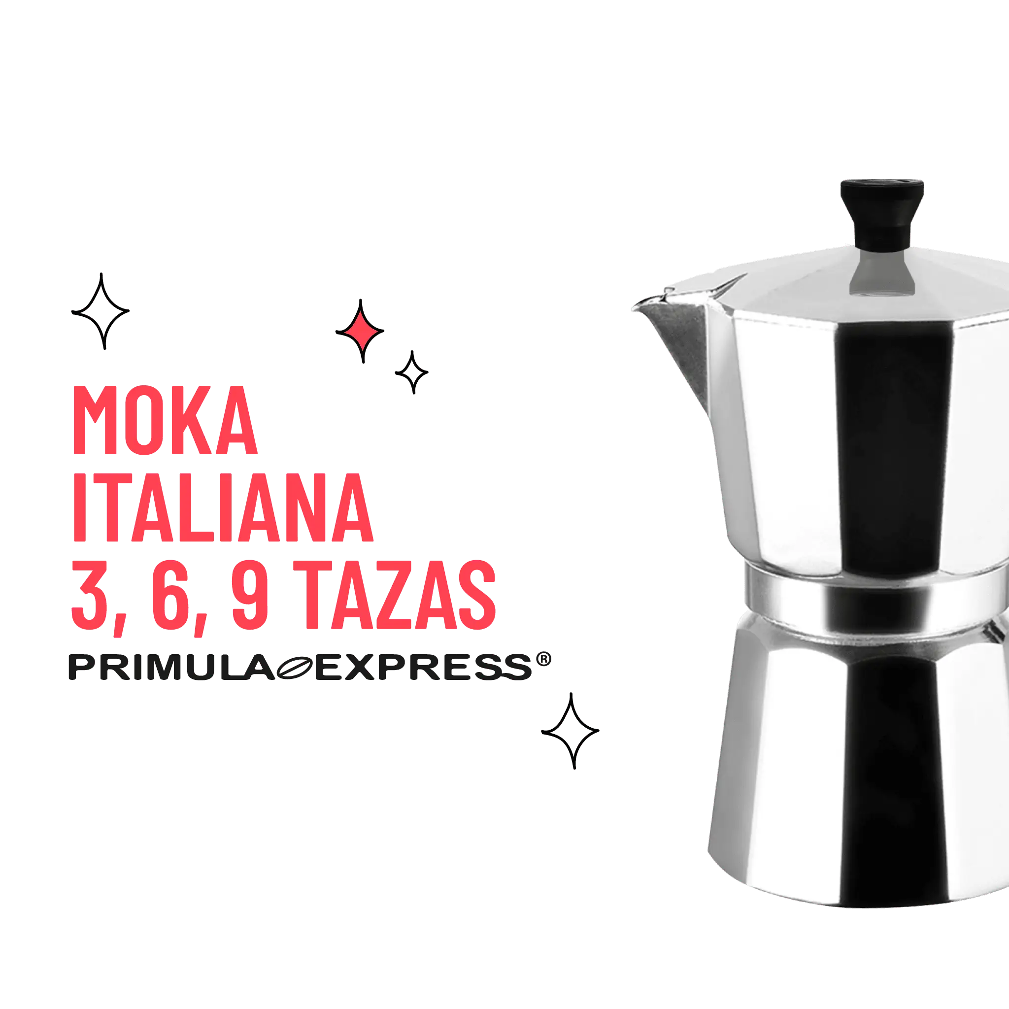 Cafetera Moka Italiana Primula Express