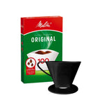 Portafiltro Melitta negro tamaño 100 con filtros