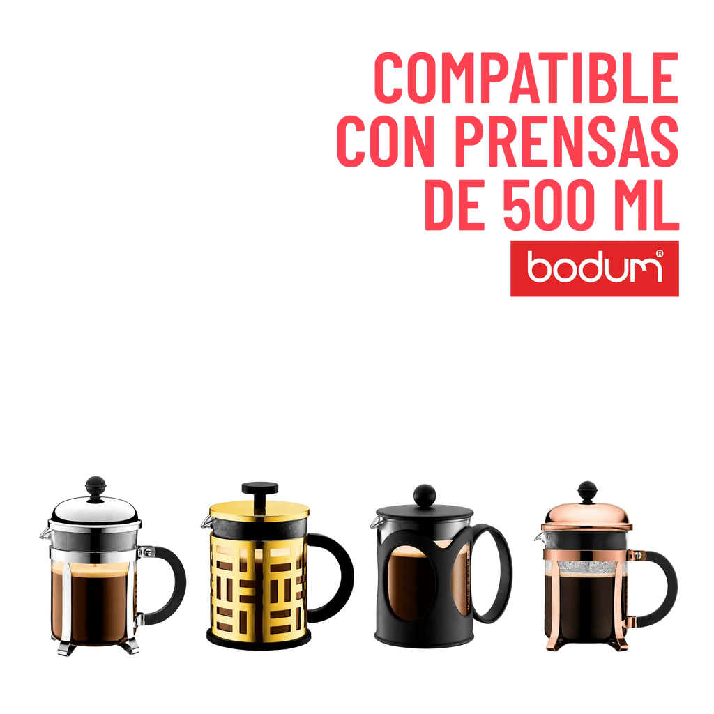 Vaso de repuesto para prensa francesa Bodum de vidrio borosilicato (4  tazas)